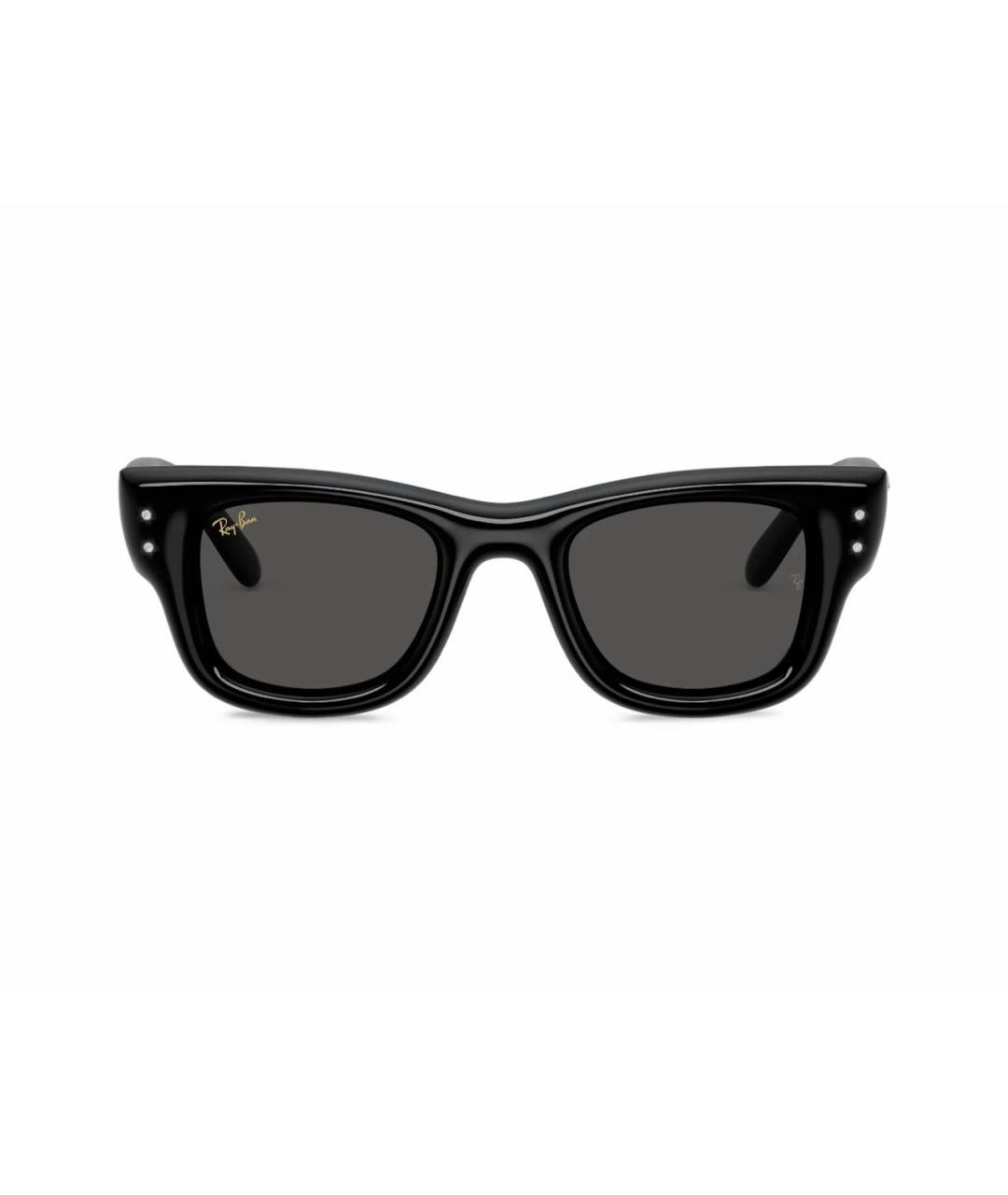 RAY BAN Черные пластиковые солнцезащитные очки, фото 1
