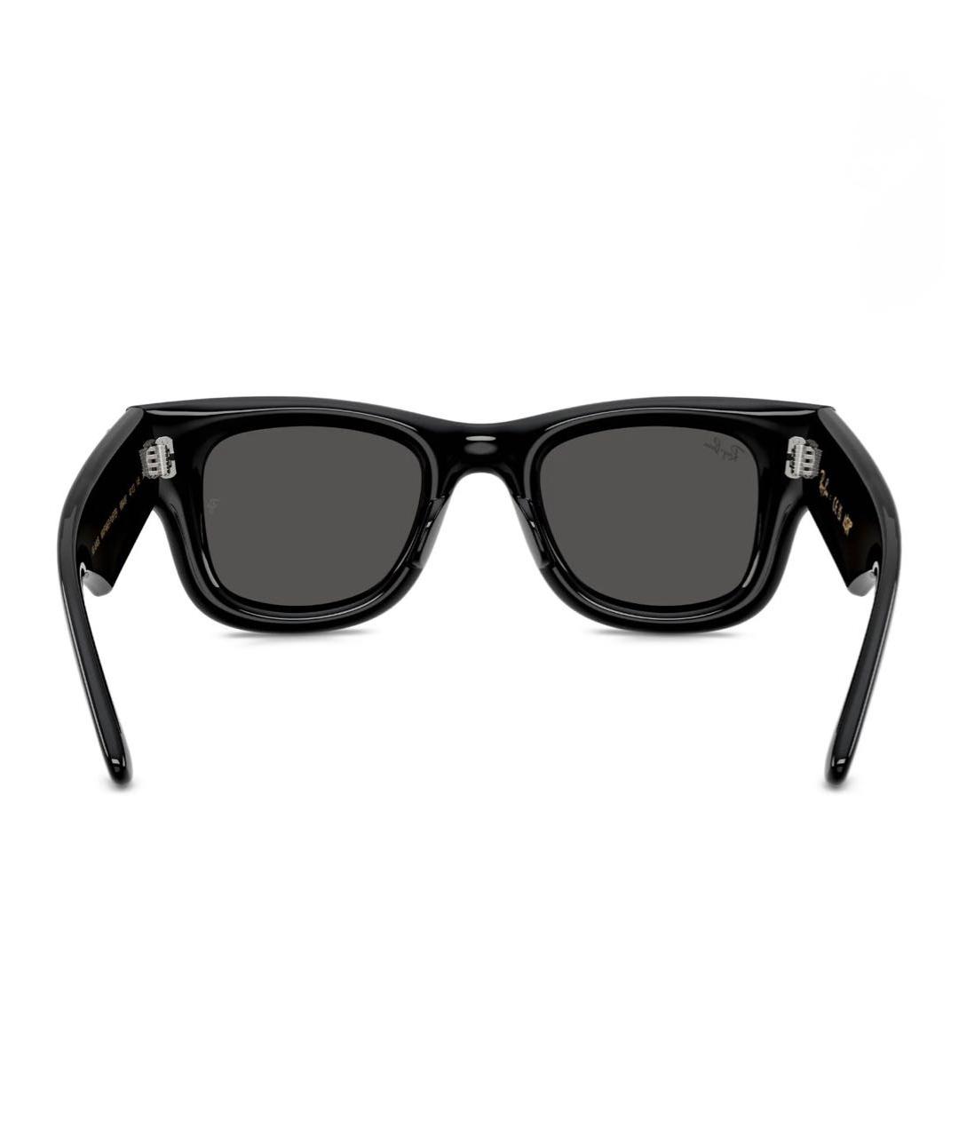 RAY BAN Черные пластиковые солнцезащитные очки, фото 3