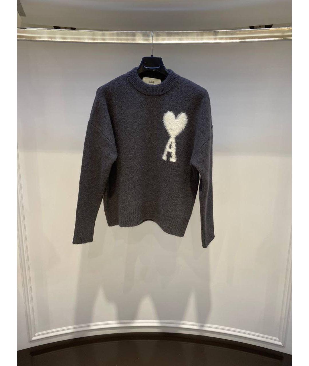 Ami Paris Серый джемпер / свитер, фото 2