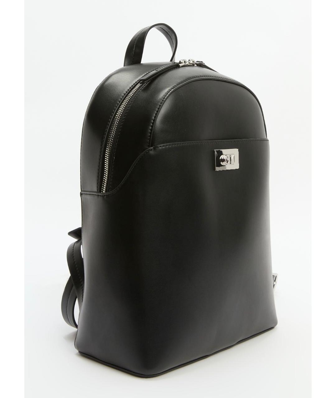 CALVIN KLEIN Черный рюкзак из искусственной кожи, фото 7