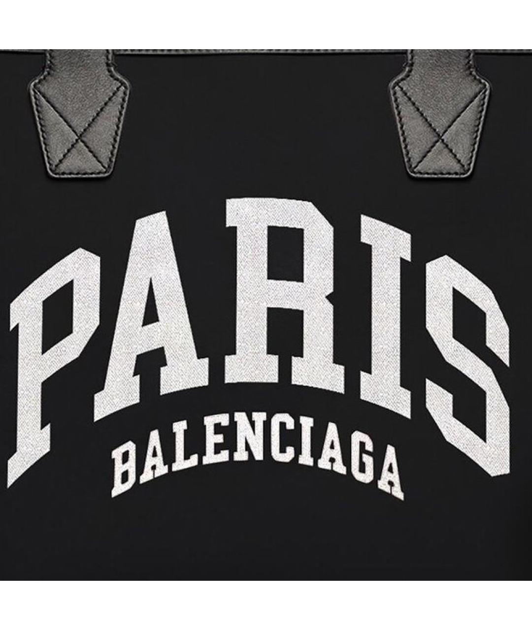 BALENCIAGA Черная хлопковая сумка через плечо, фото 4