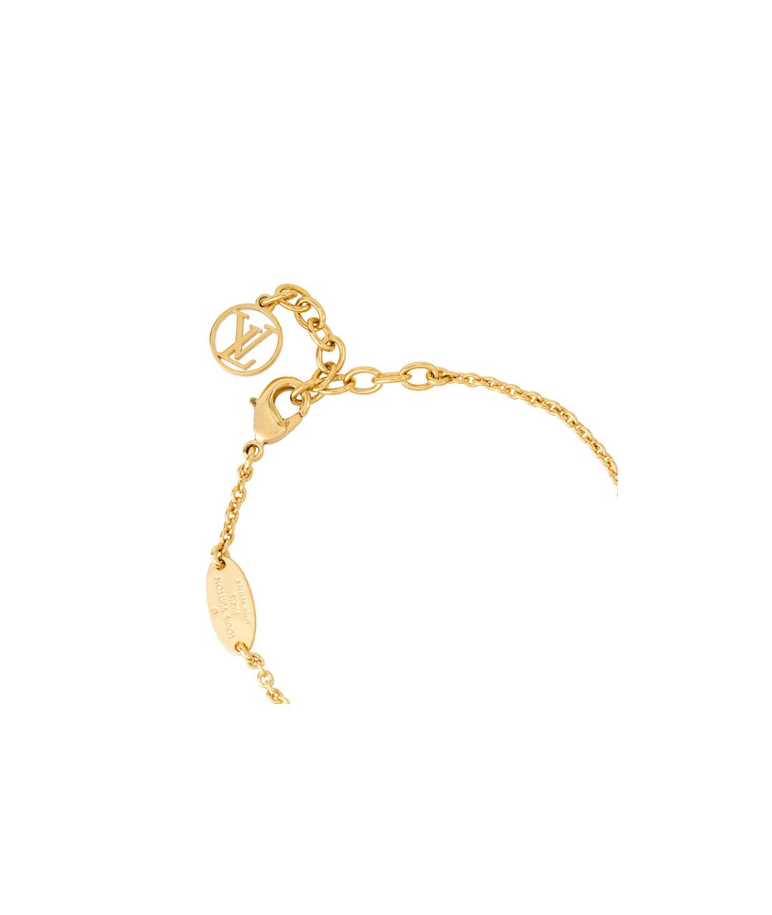 LOUIS VUITTON Золотой металлический браслет, фото 4