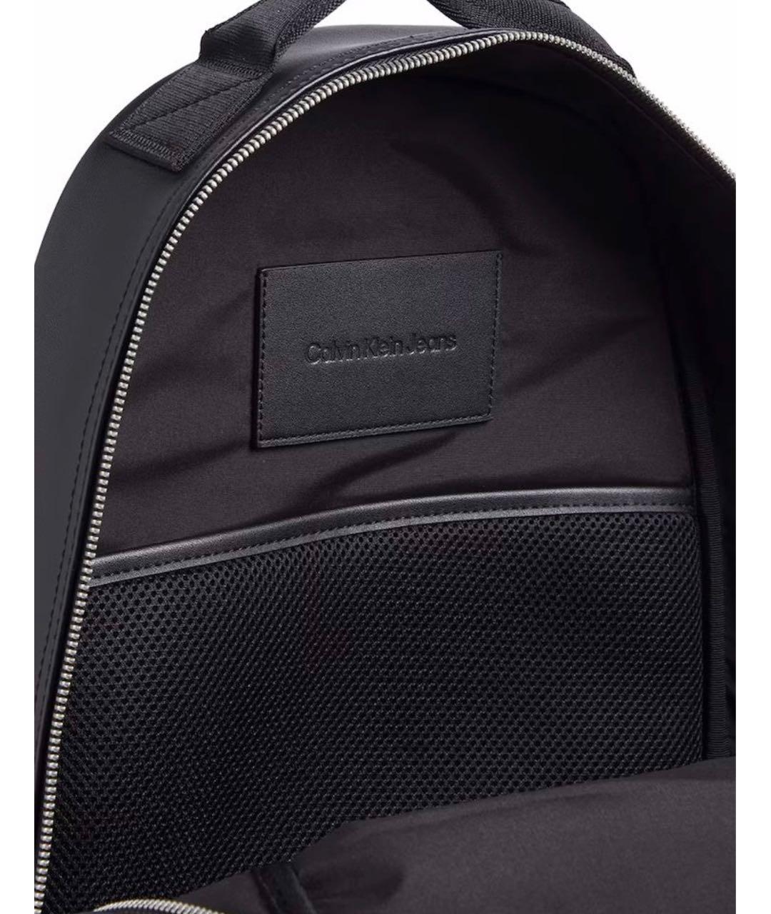 CALVIN KLEIN Черный рюкзак из искусственной кожи, фото 5