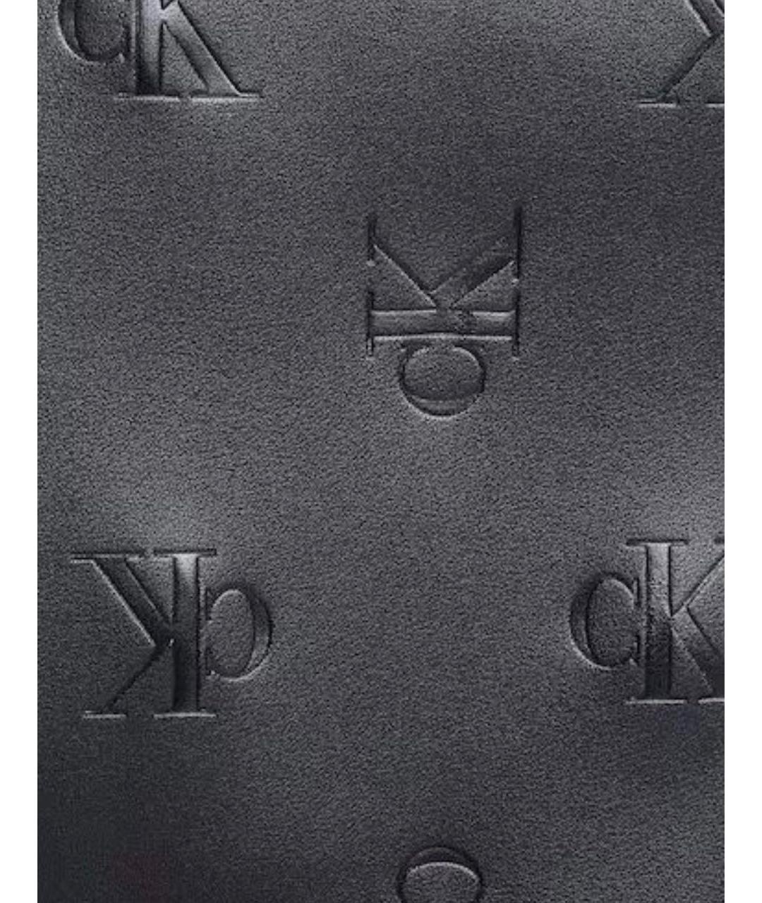 CALVIN KLEIN Черный рюкзак из искусственной кожи, фото 6