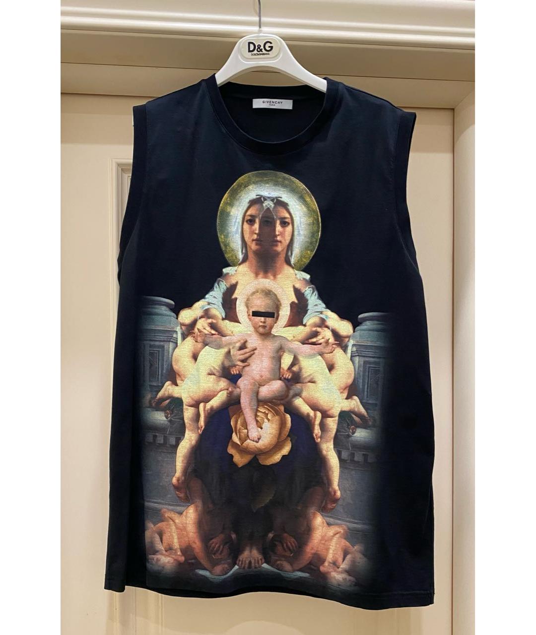 GIVENCHY Черная хлопковая футболка, фото 7