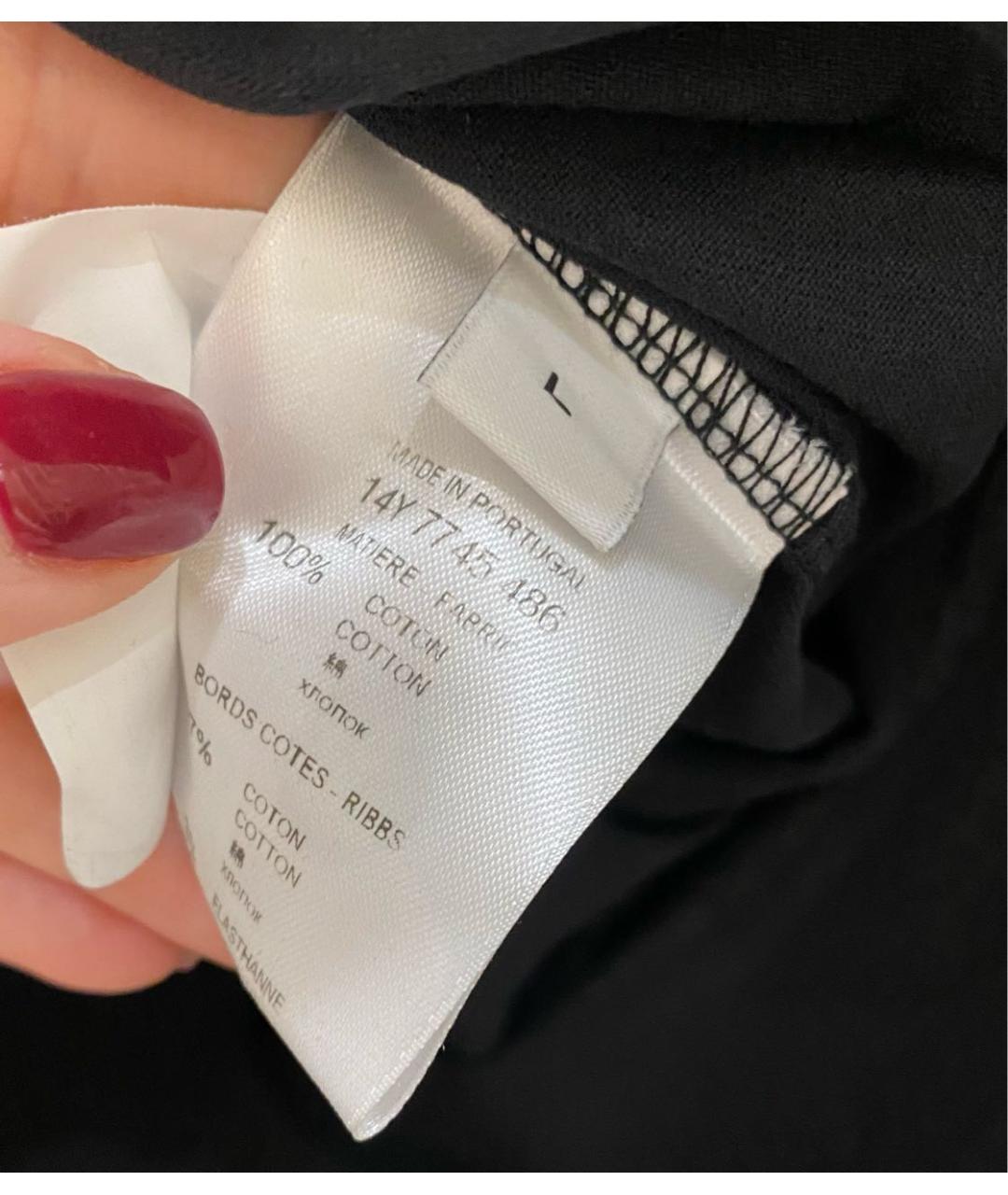 GIVENCHY Черная хлопковая футболка, фото 4