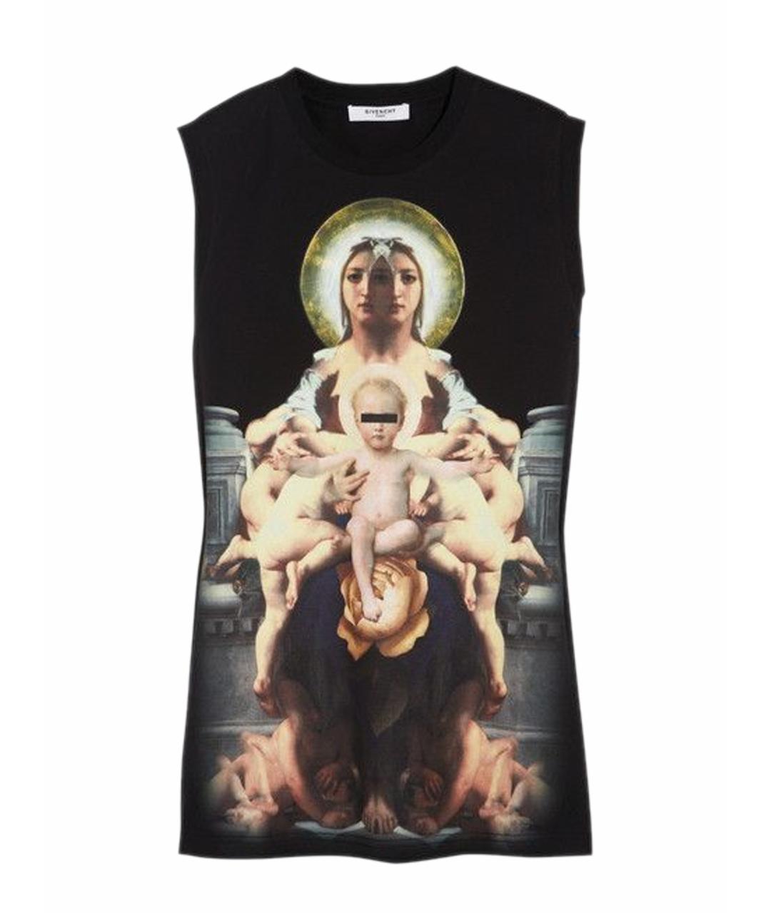 GIVENCHY Черная хлопковая футболка, фото 1