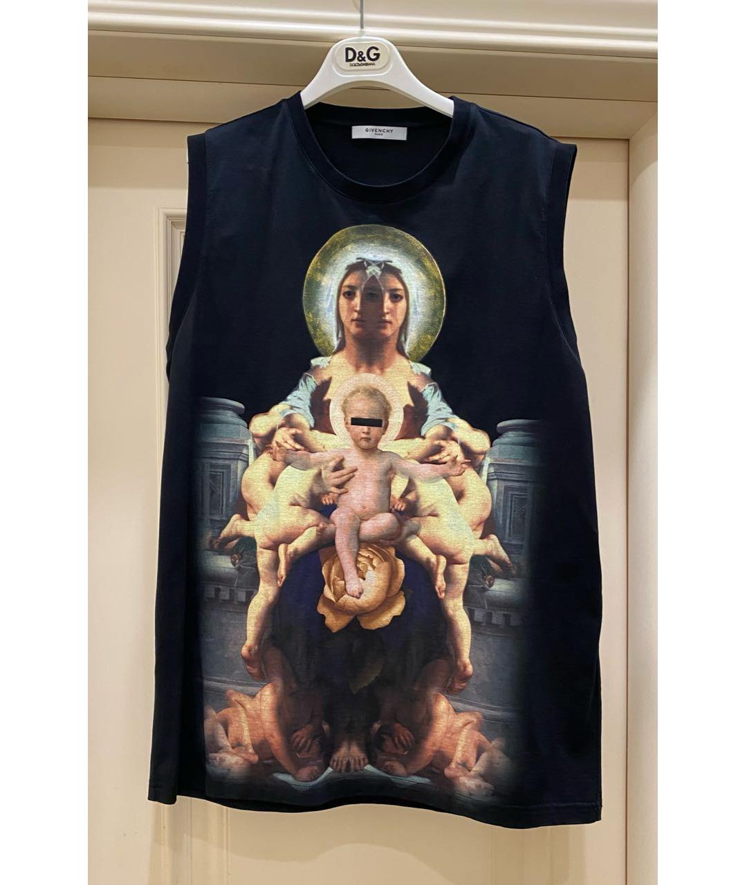 GIVENCHY Черная хлопковая футболка, фото 5