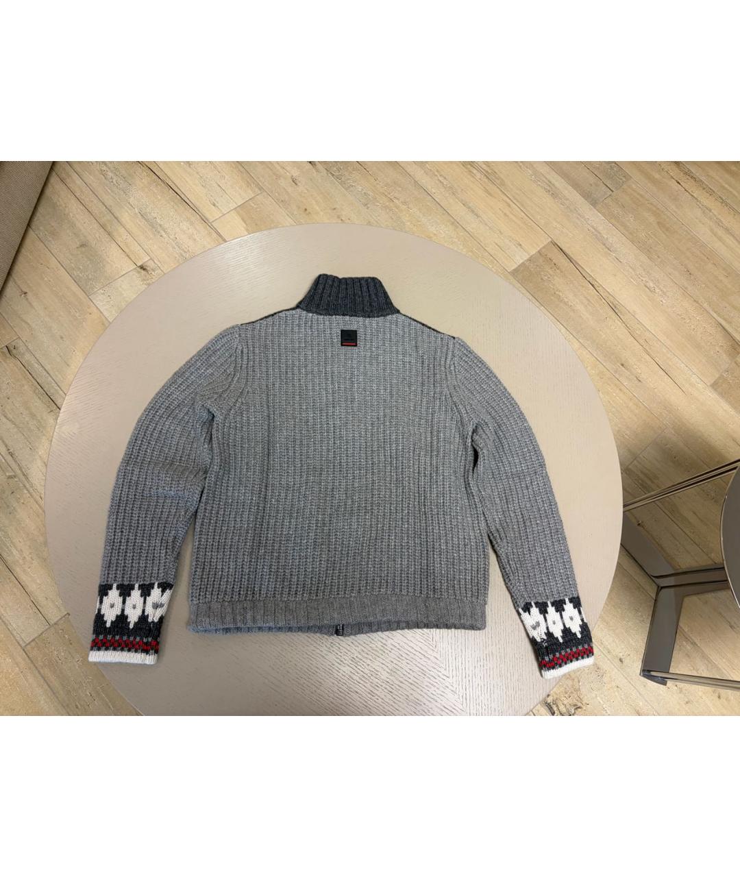 BOGNER Серый шерстяной джемпер / свитер, фото 2