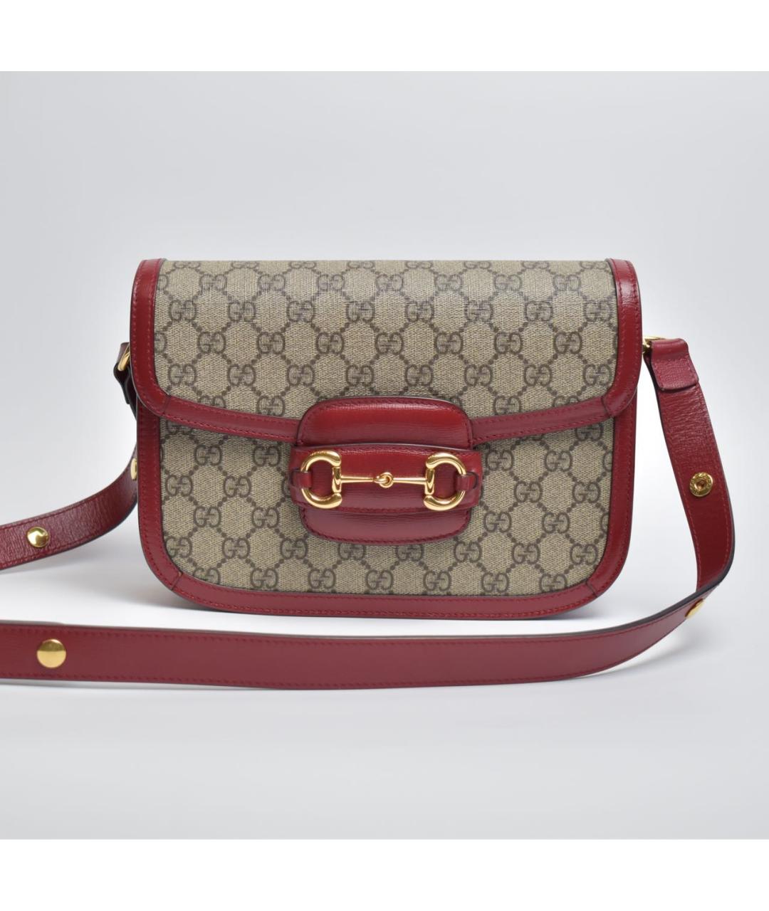 GUCCI Коричневая кожаная сумка через плечо, фото 9