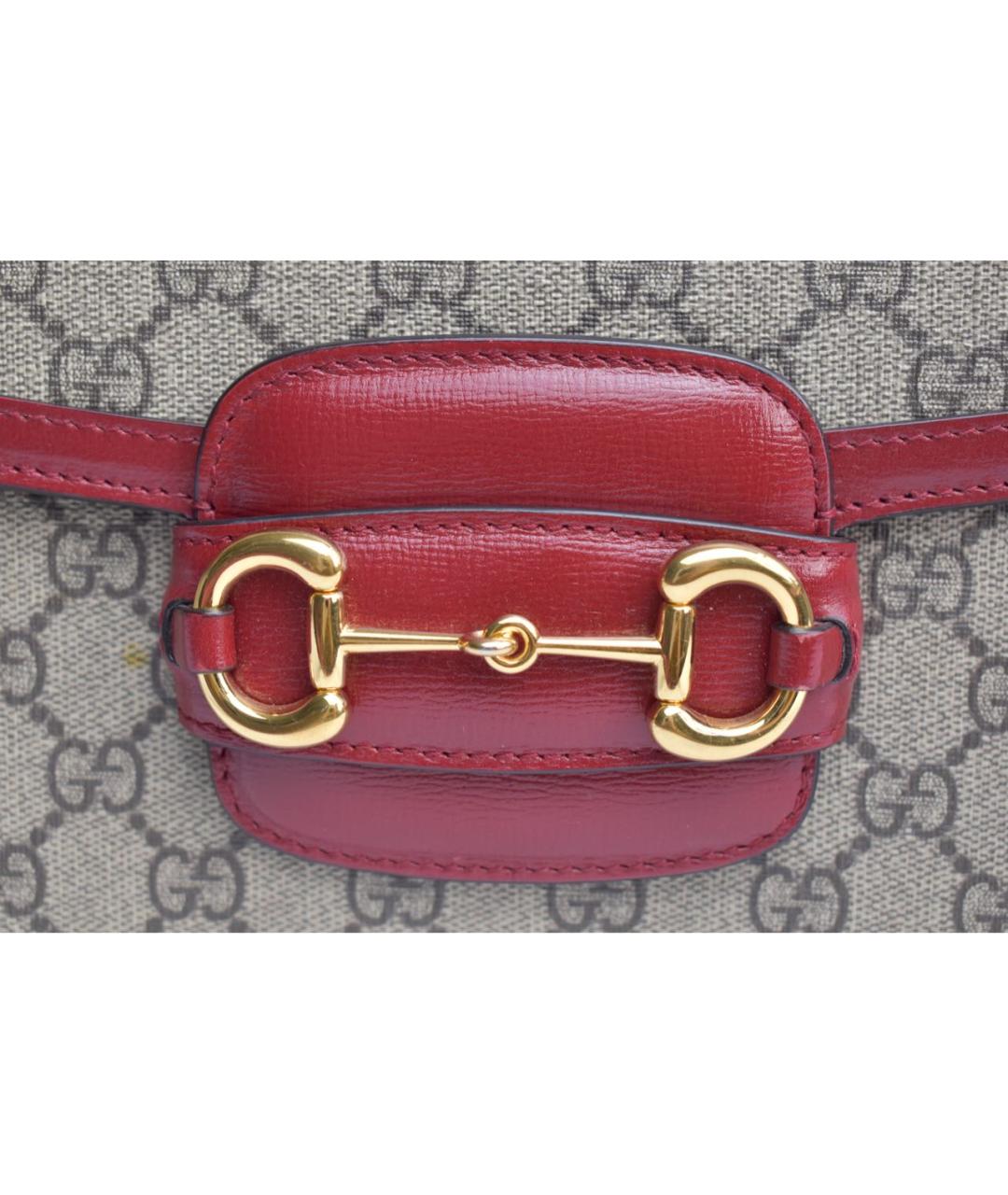 GUCCI Коричневая кожаная сумка через плечо, фото 8