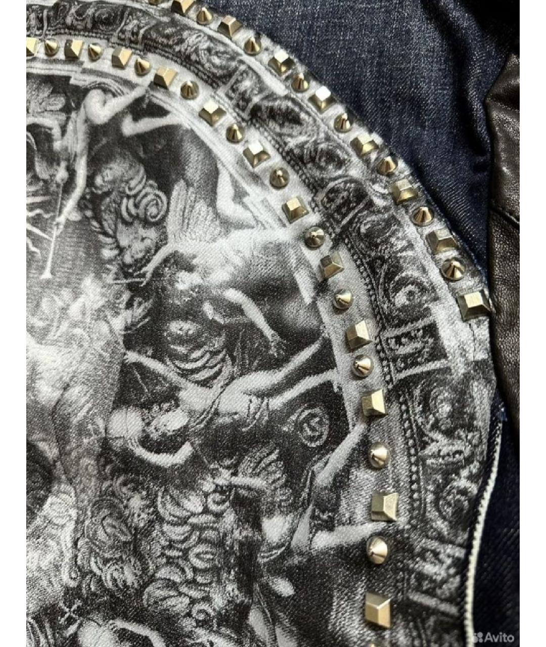 PHILIPP PLEIN Синяя деним куртка, фото 4