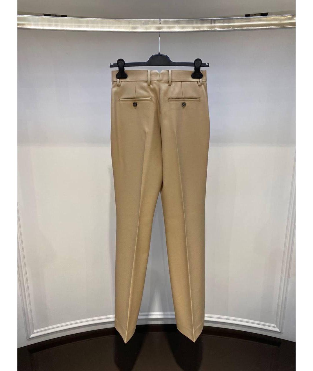 Ami Paris Бежевые прямые брюки, фото 2
