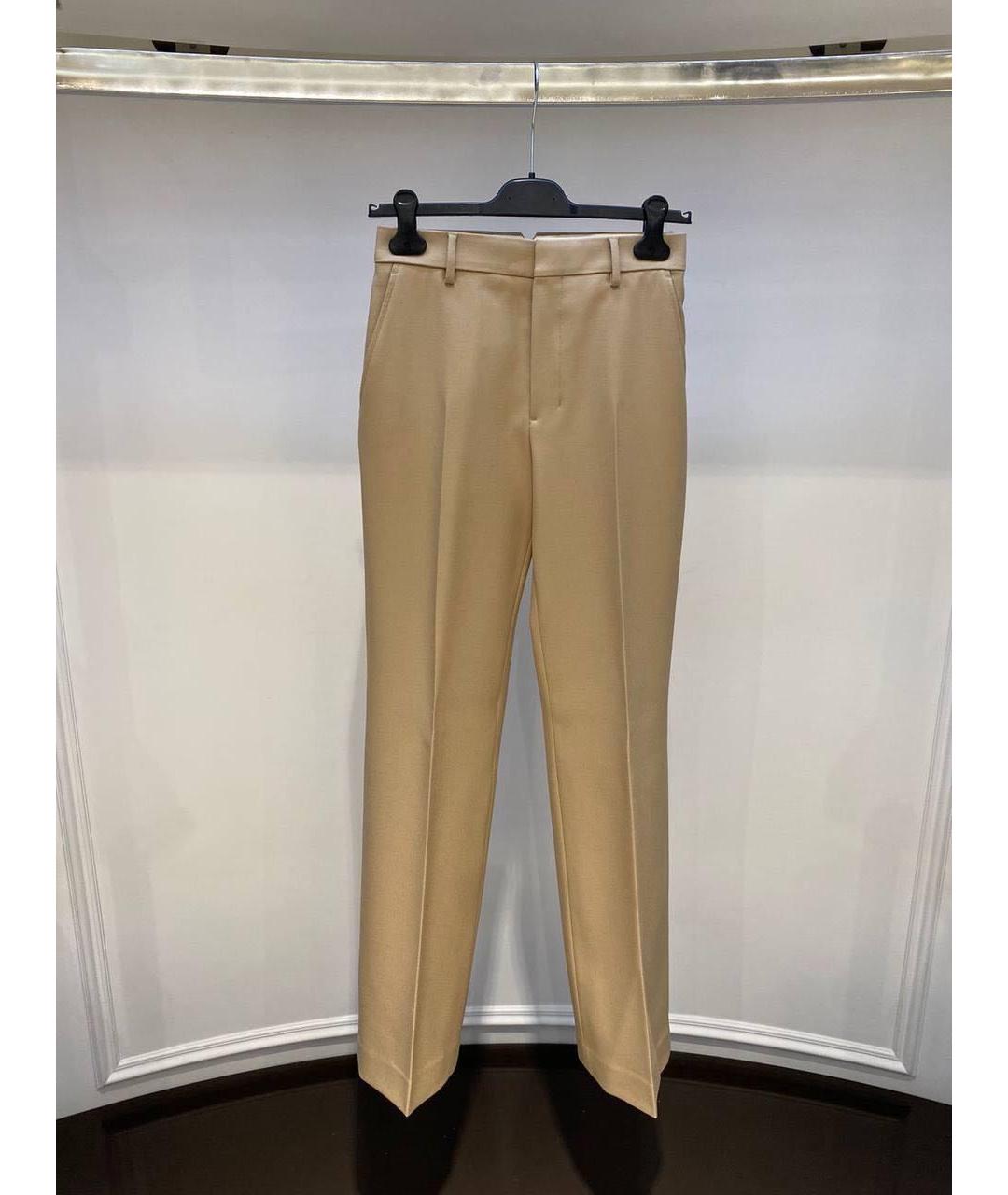Ami Paris Бежевые прямые брюки, фото 3