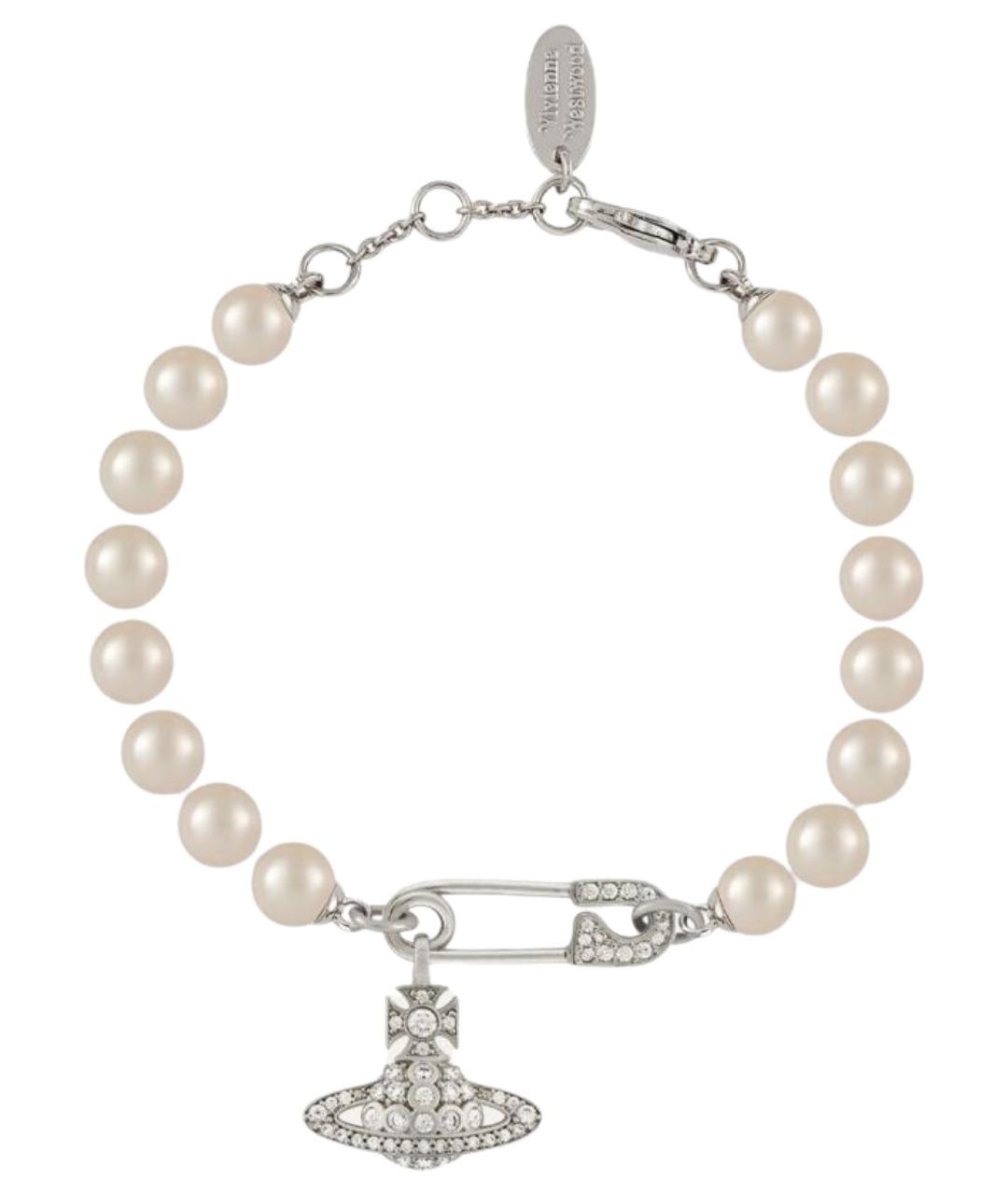 VIVIENNE WESTWOOD Белый жемчужный браслет, фото 1