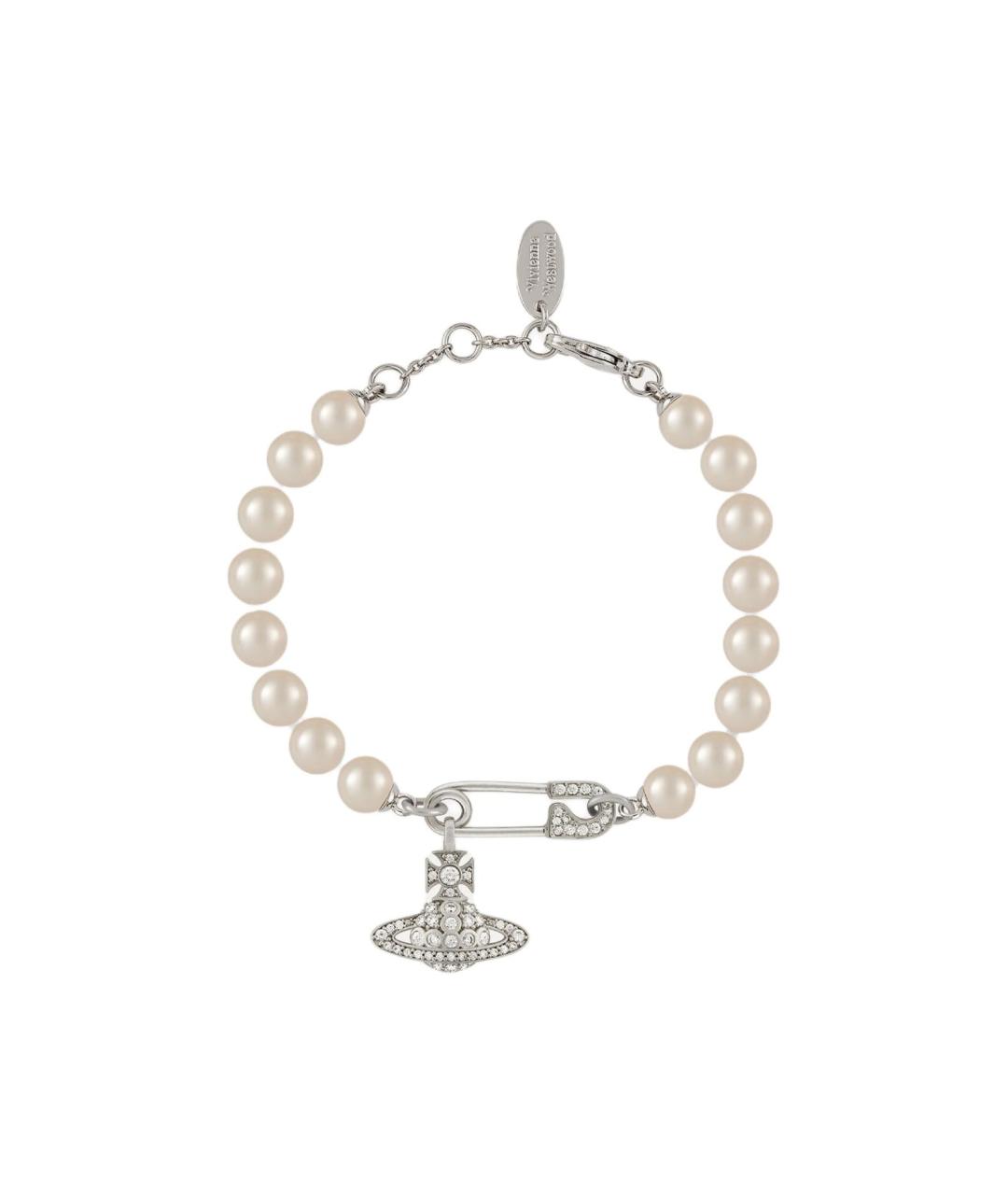 VIVIENNE WESTWOOD Белый жемчужный браслет, фото 5