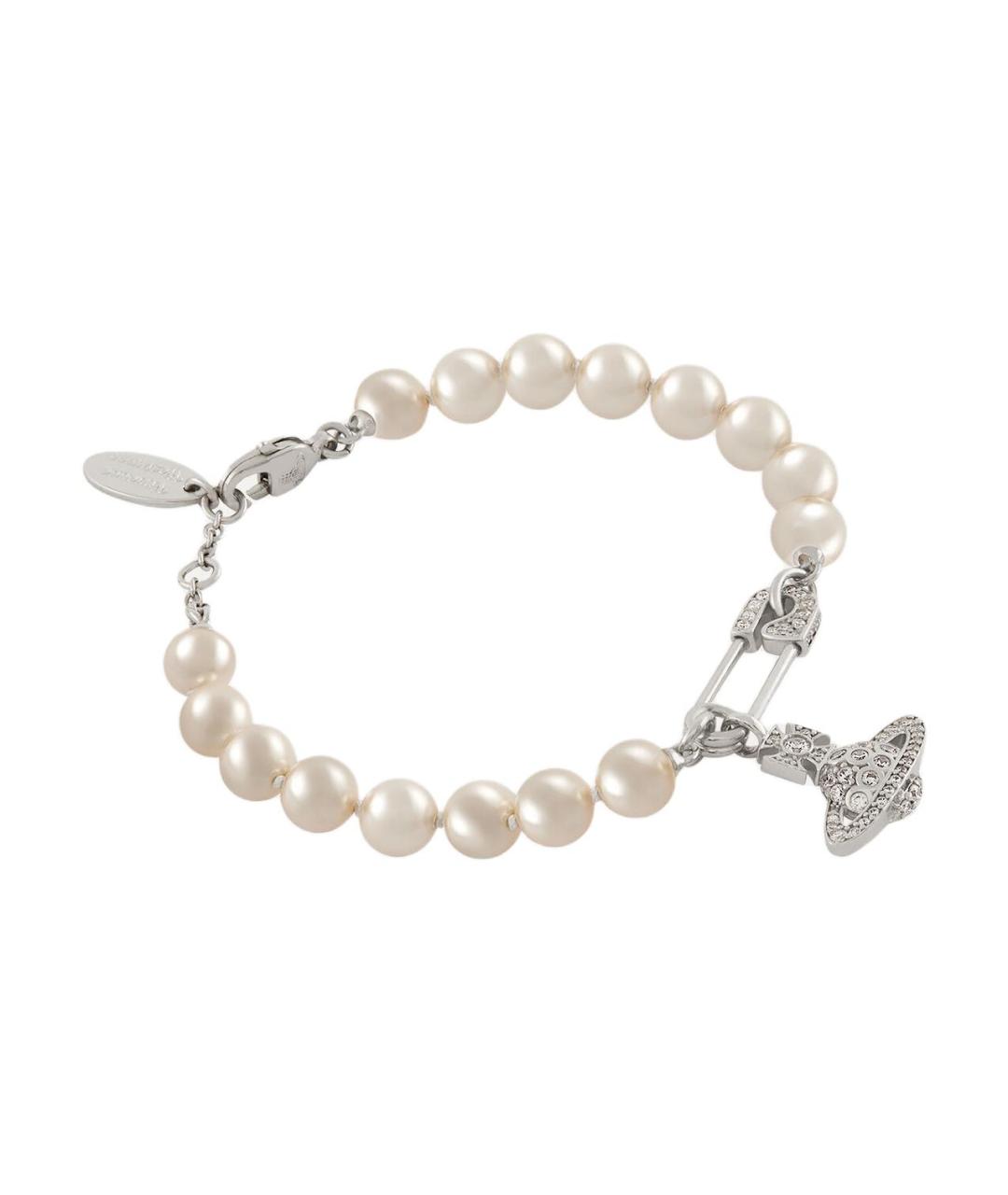 VIVIENNE WESTWOOD Белый жемчужный браслет, фото 2