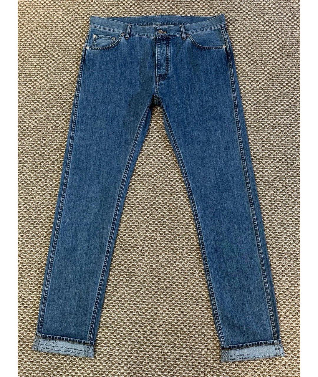 BERLUTI Синие хлопковые джинсы, фото 3