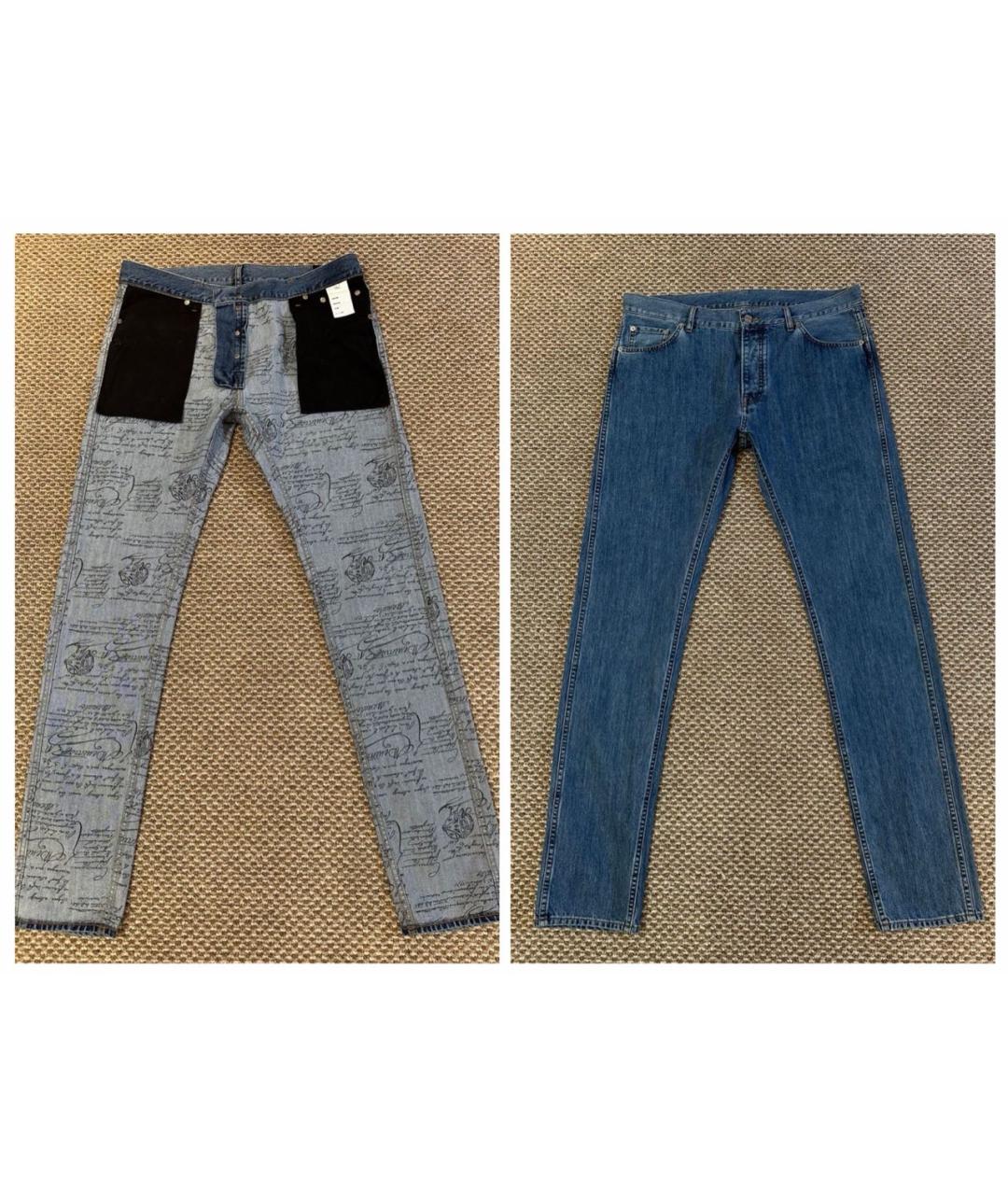 BERLUTI Синие хлопковые джинсы, фото 5