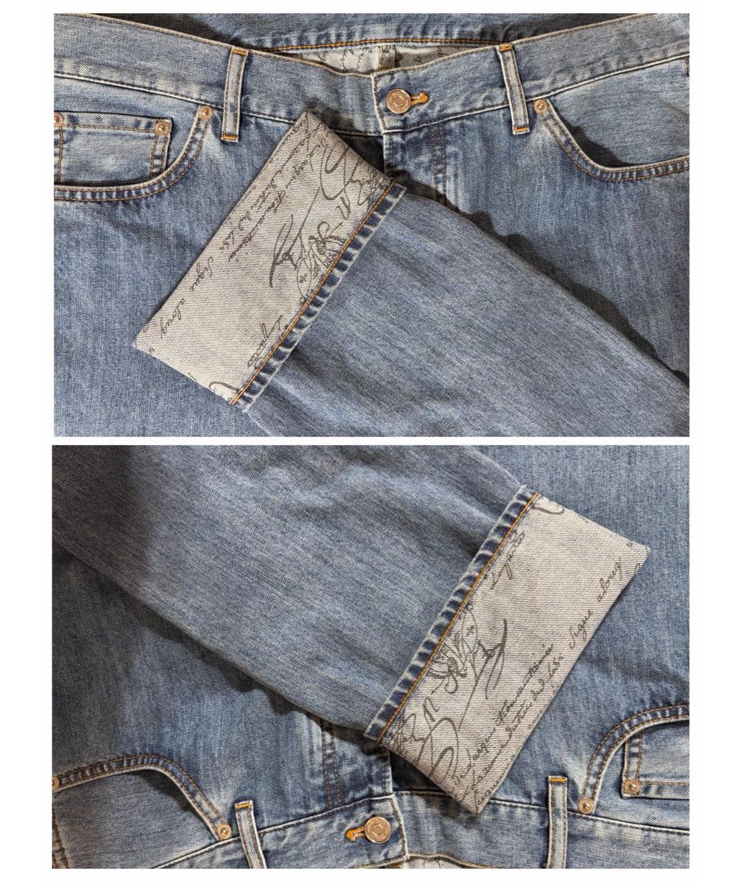 BERLUTI Синие хлопковые джинсы, фото 6