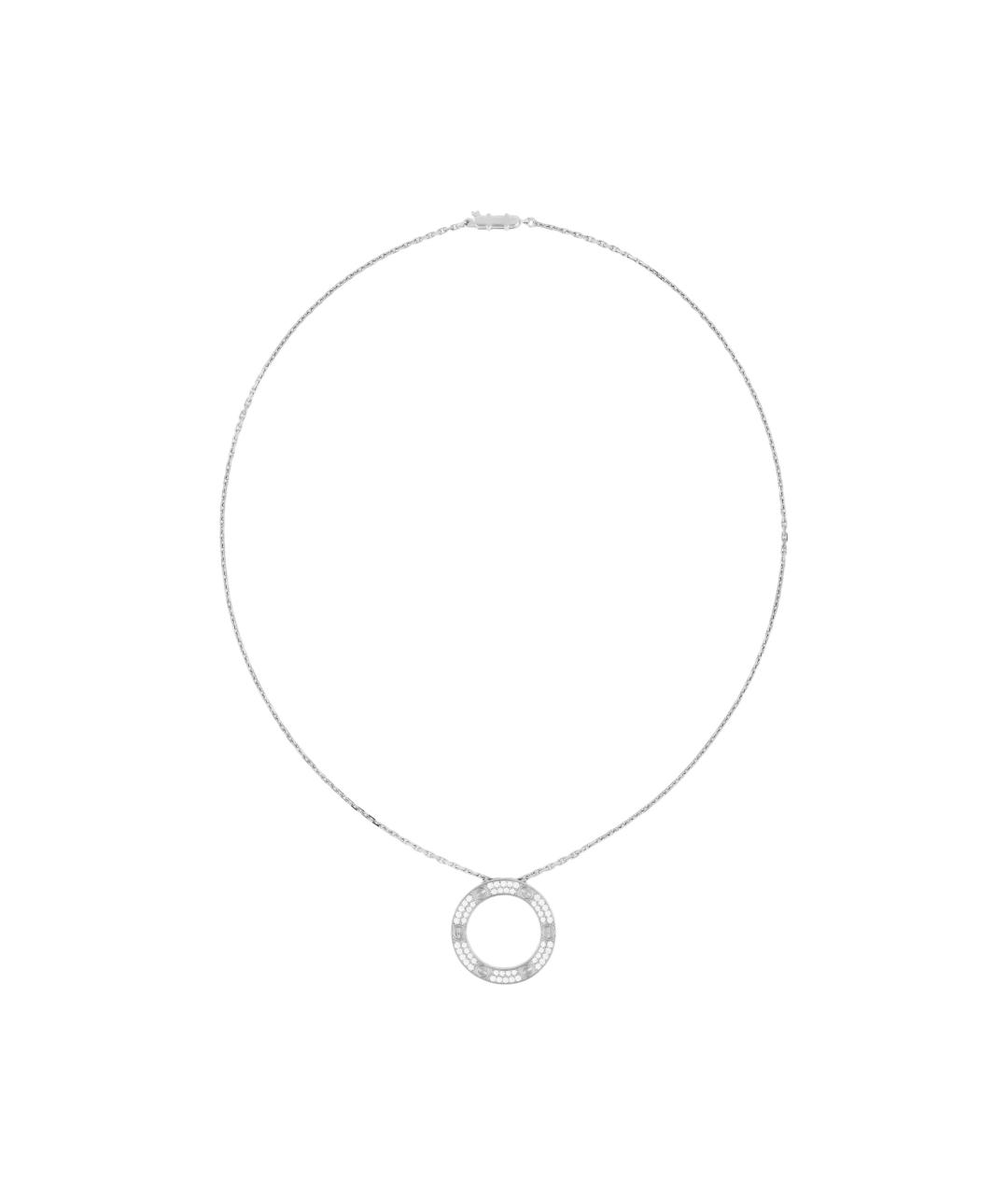 CARTIER Серебряное колье из белого золота, фото 2