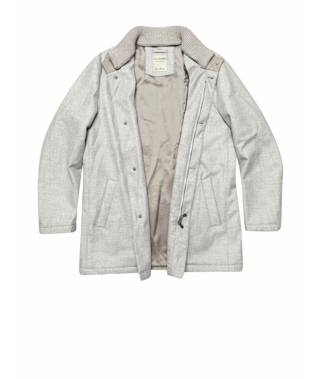 BRIONI Серая шерстяная куртка, фото 1