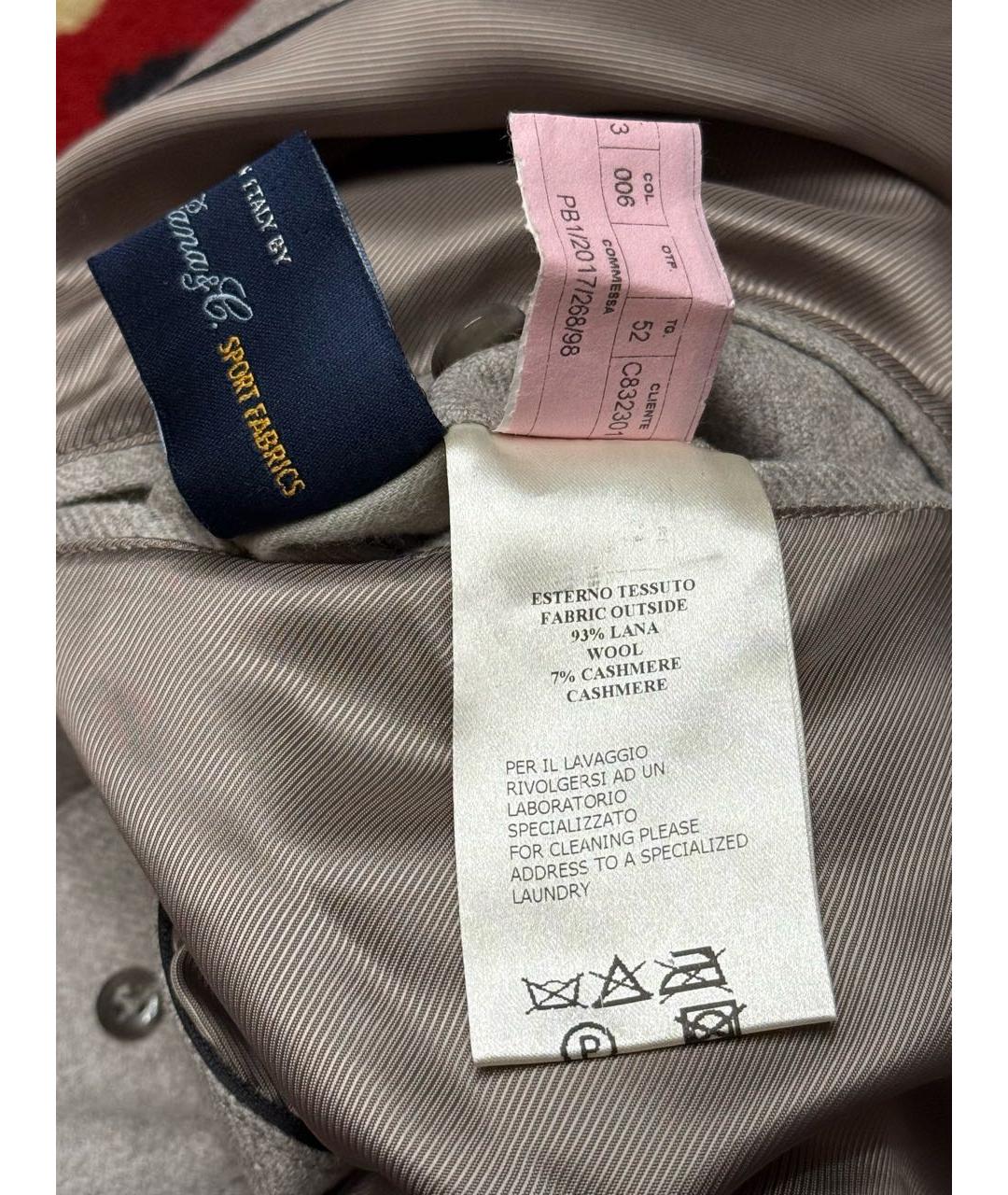 BRIONI Серая шерстяная куртка, фото 5