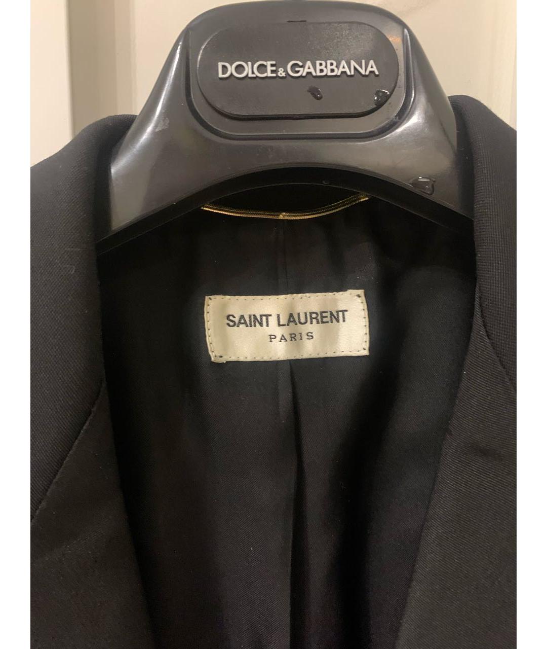 SAINT LAURENT Черный жакет/пиджак, фото 6