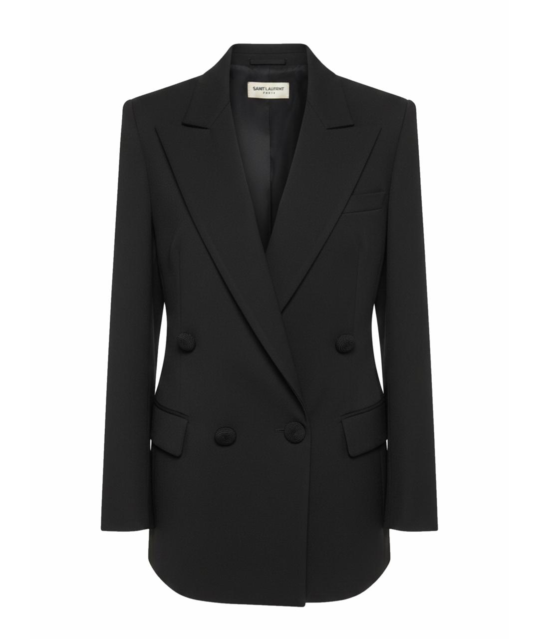 SAINT LAURENT Черный жакет/пиджак, фото 1