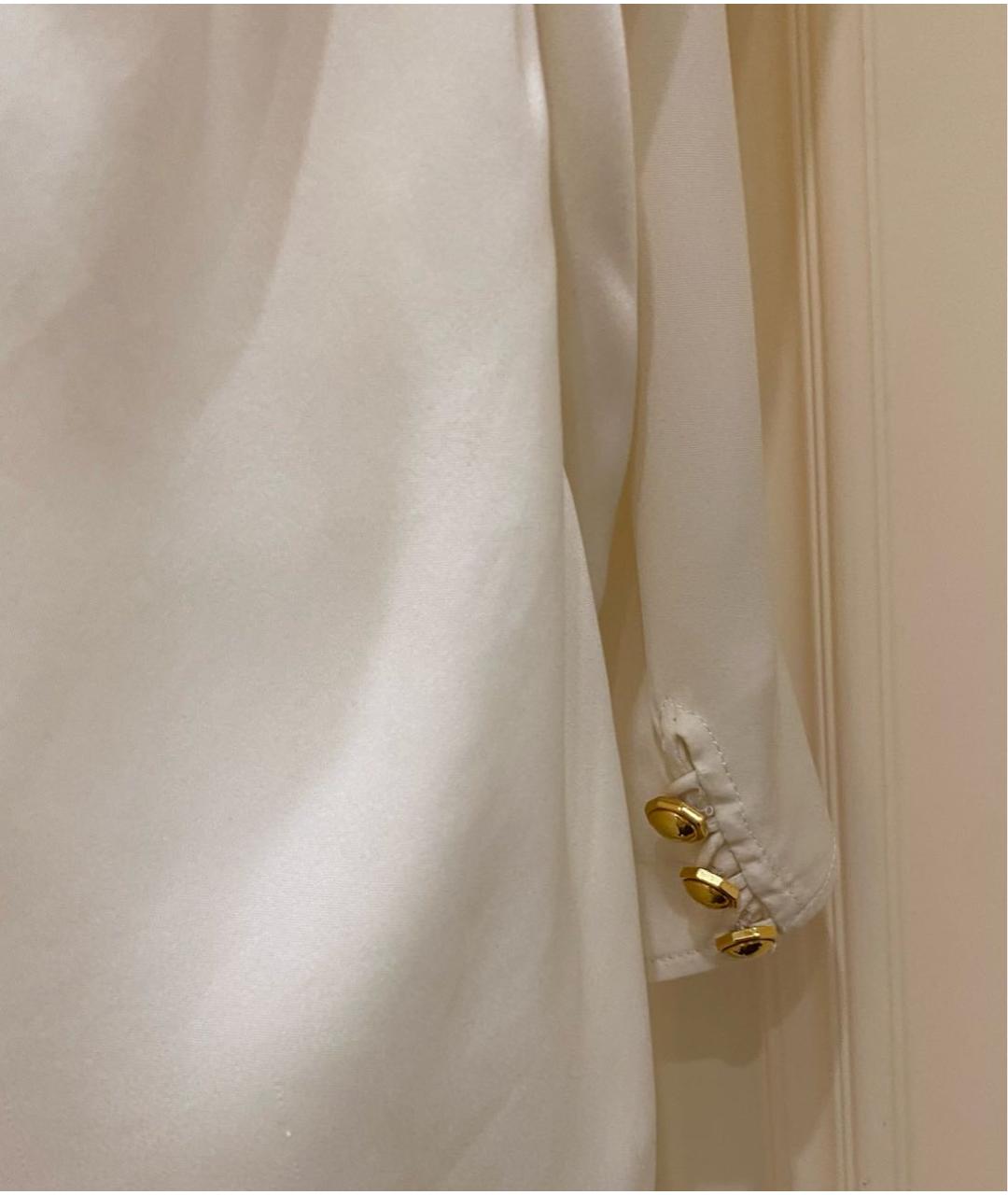 GUCCI Белая шелковая блузы, фото 8