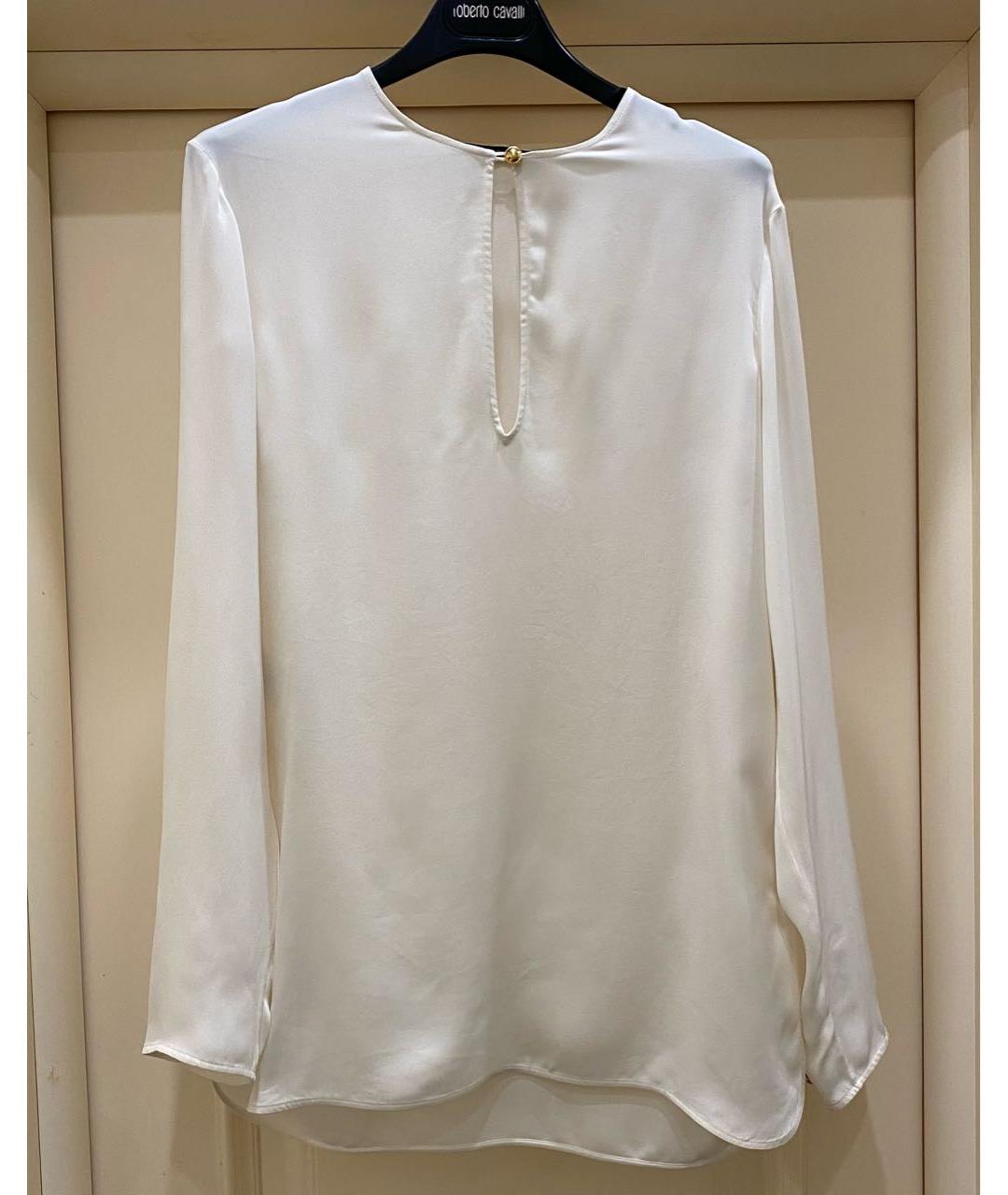 GUCCI Белая шелковая блузы, фото 7