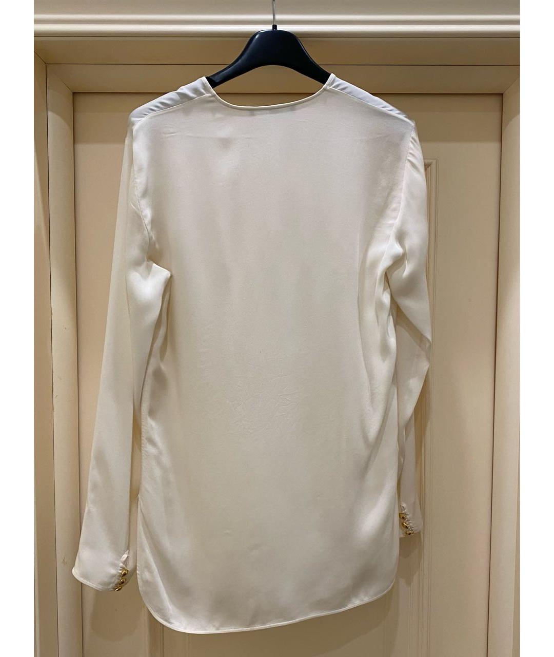 GUCCI Белая шелковая блузы, фото 3