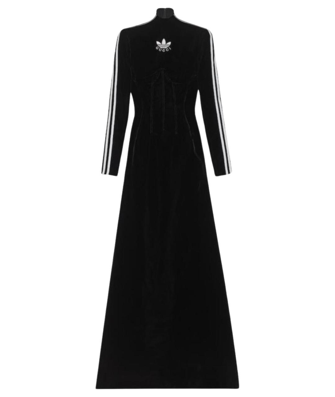 GUCCI Черное бархатное платье, фото 1