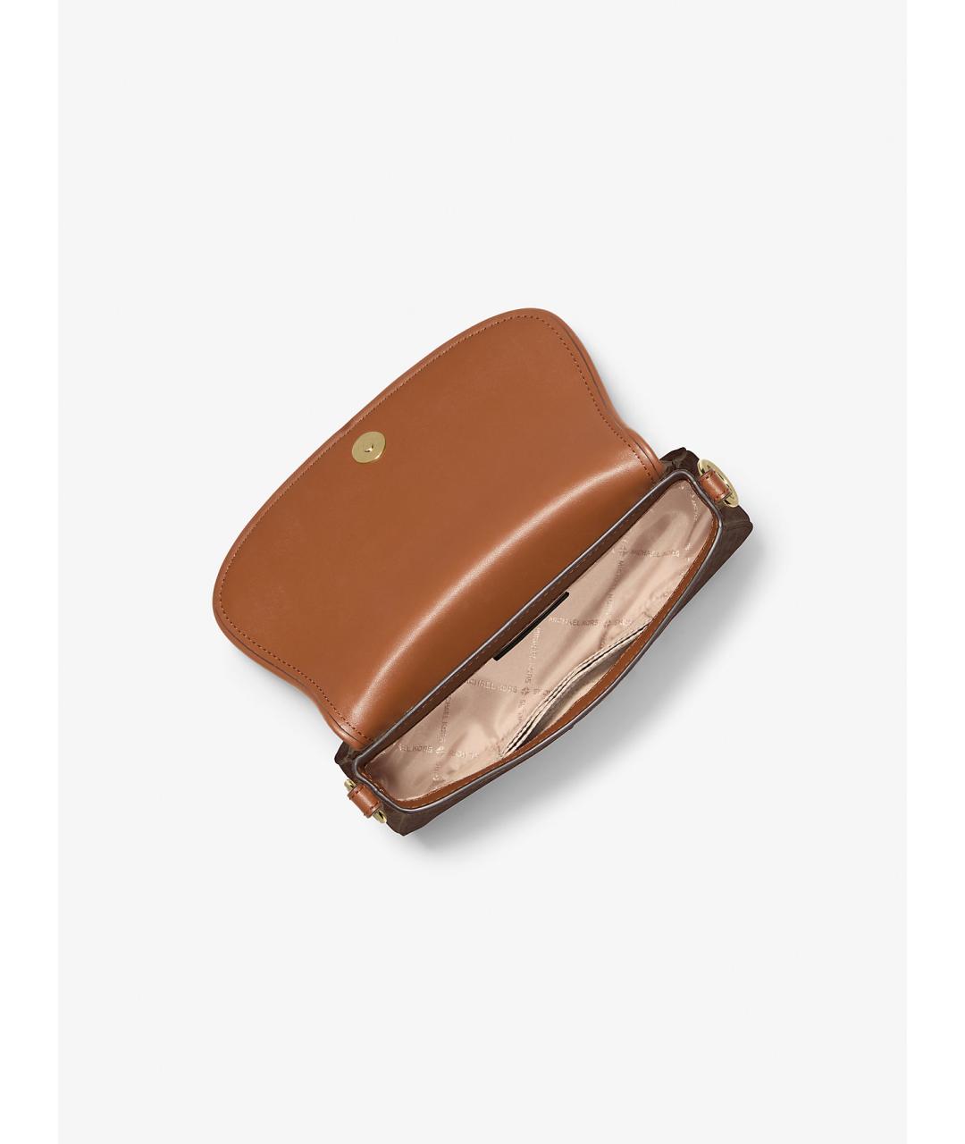 MICHAEL KORS Коричневая сумка через плечо из искусственной кожи, фото 2