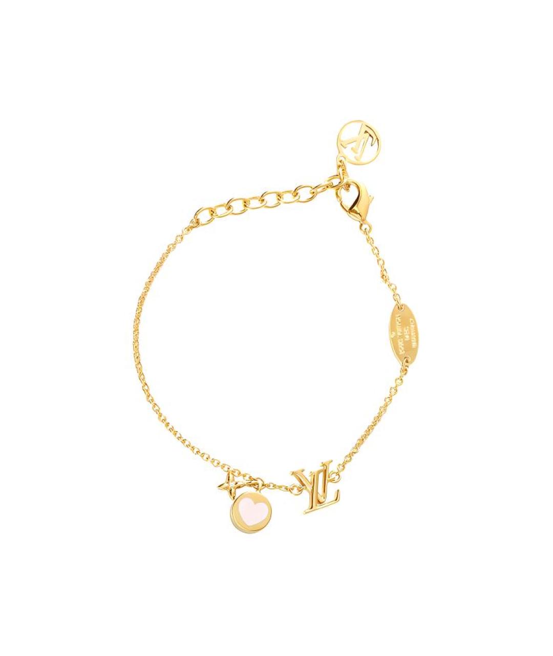 LOUIS VUITTON Золотой металлический браслет, фото 2