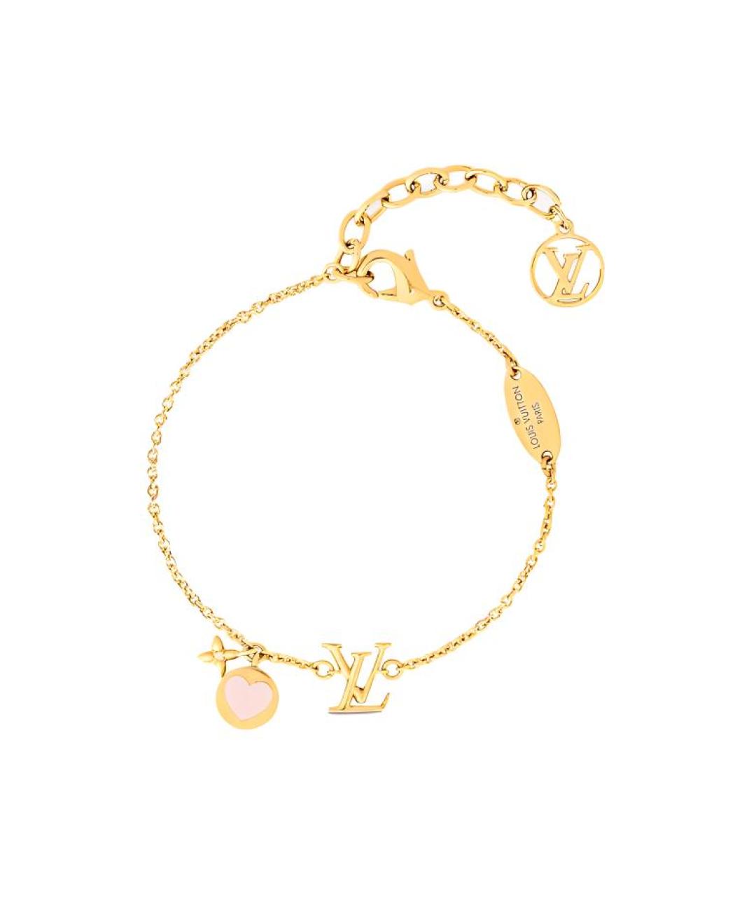 LOUIS VUITTON Золотой металлический браслет, фото 1