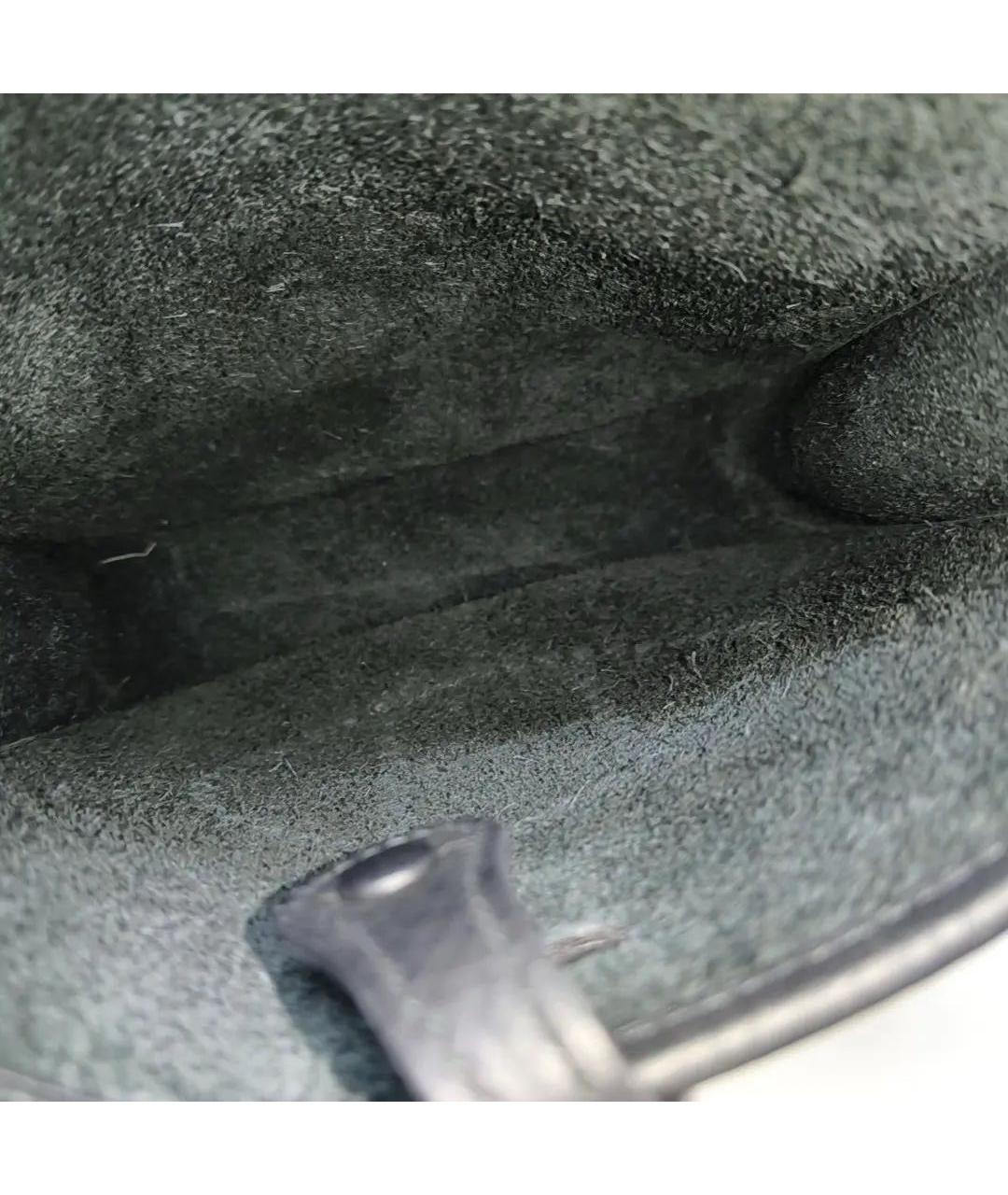 HERMES Черная кожаная сумка через плечо, фото 5