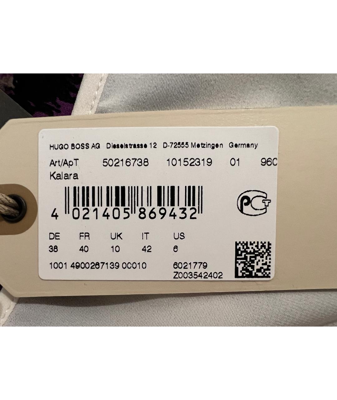 HUGO BOSS Мульти шелковая блузы, фото 5