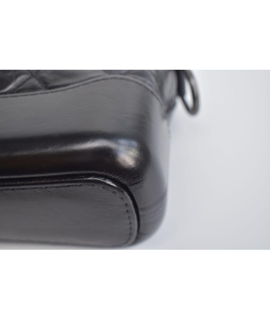 CHANEL Черная кожаная сумка через плечо, фото 7