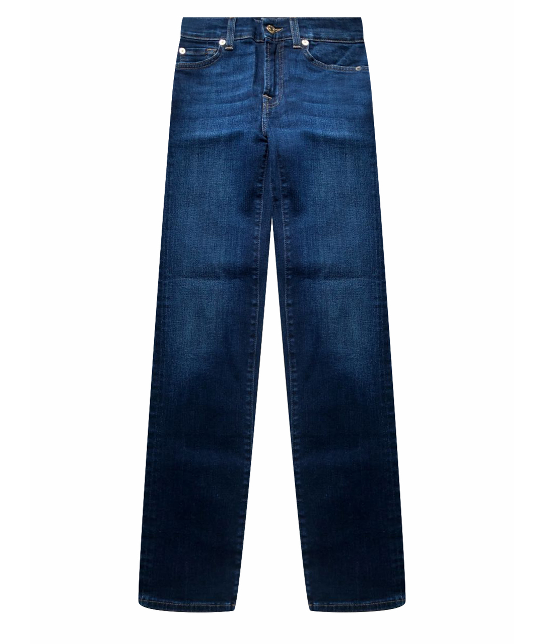 7 FOR ALL MANKIND Синие прямые джинсы, фото 1
