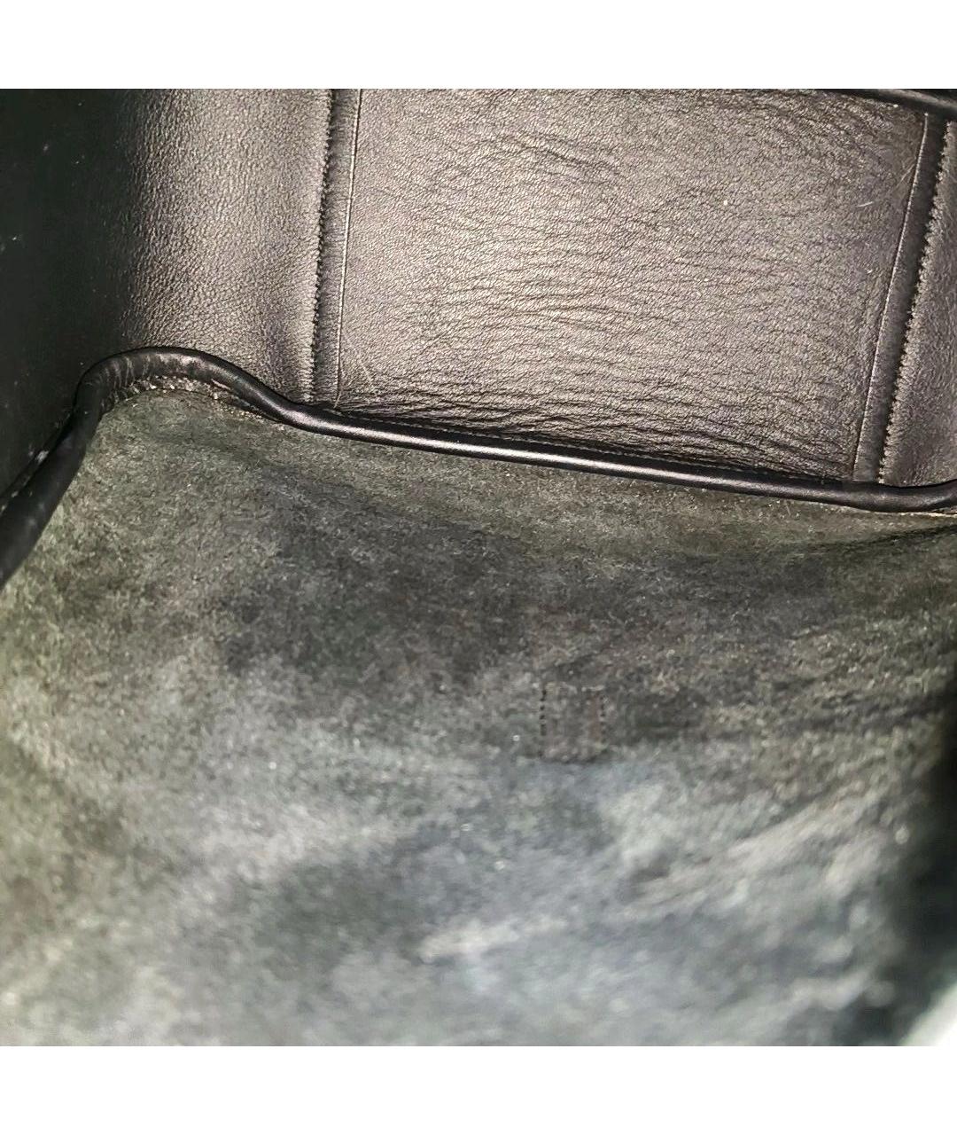 SAINT LAURENT Черная кожаная сумка через плечо, фото 6