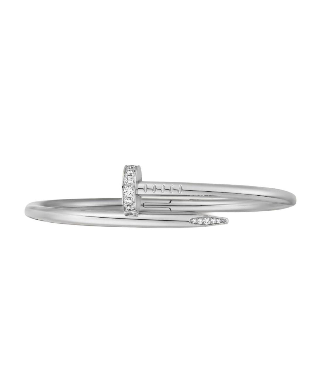 CARTIER Серебрянный браслет из белого золота, фото 3