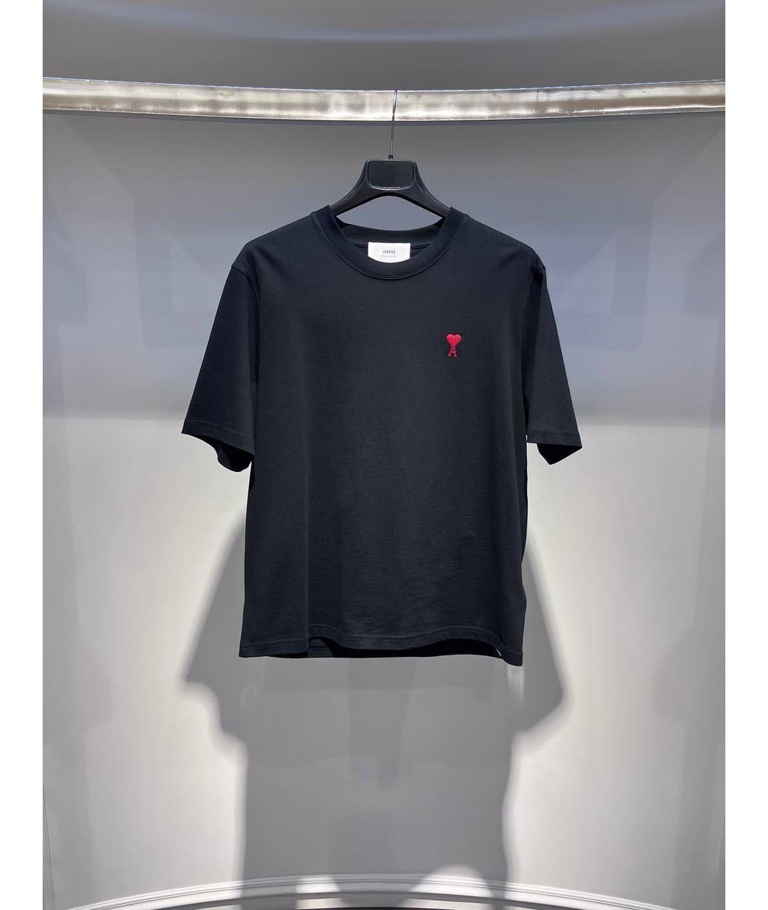 Ami Paris Черная футболка, фото 2
