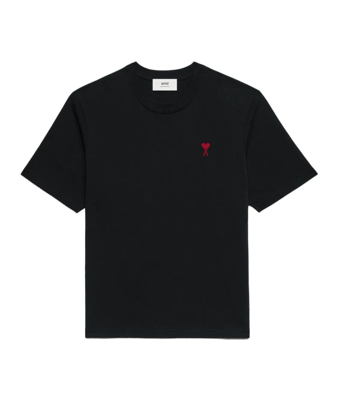 Ami Paris Черная футболка, фото 1