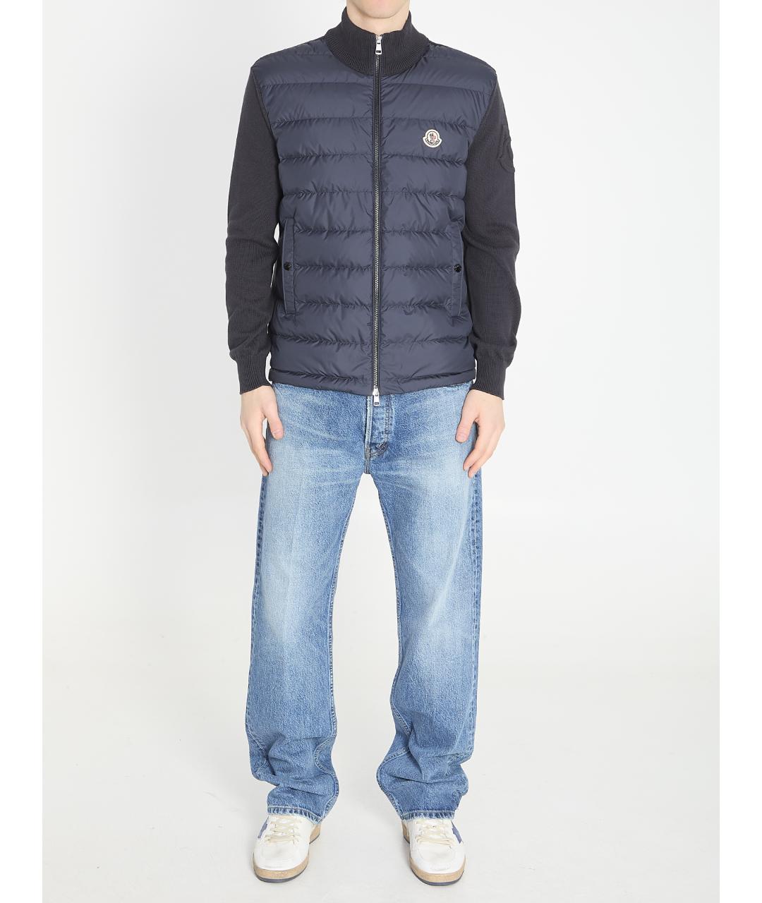 MONCLER Синяя хлопковая куртка, фото 5