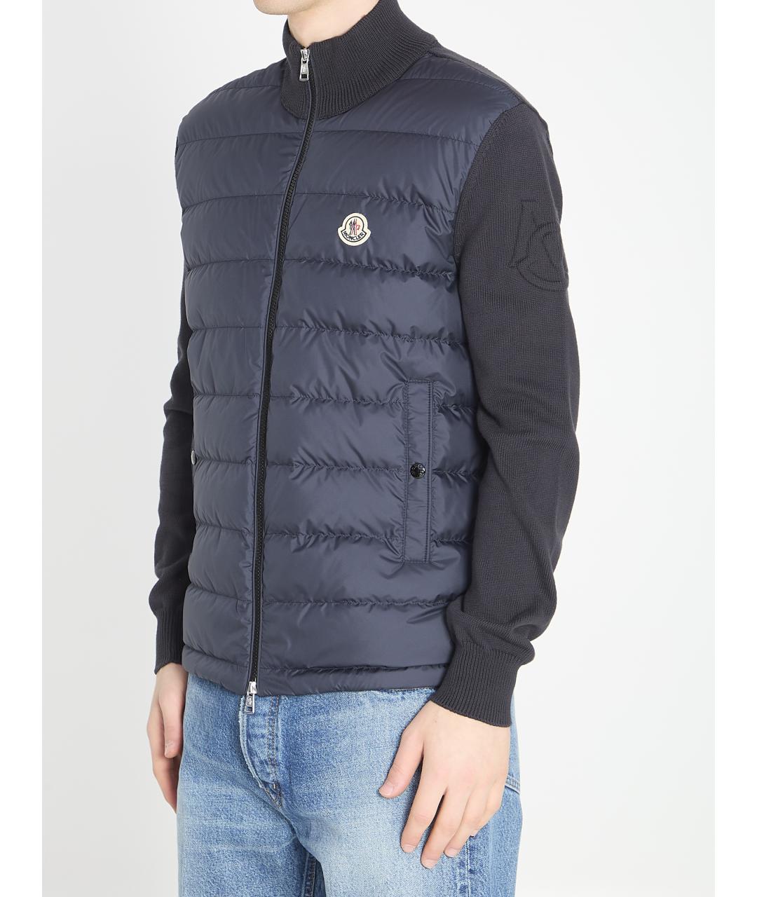 MONCLER Синяя хлопковая куртка, фото 2