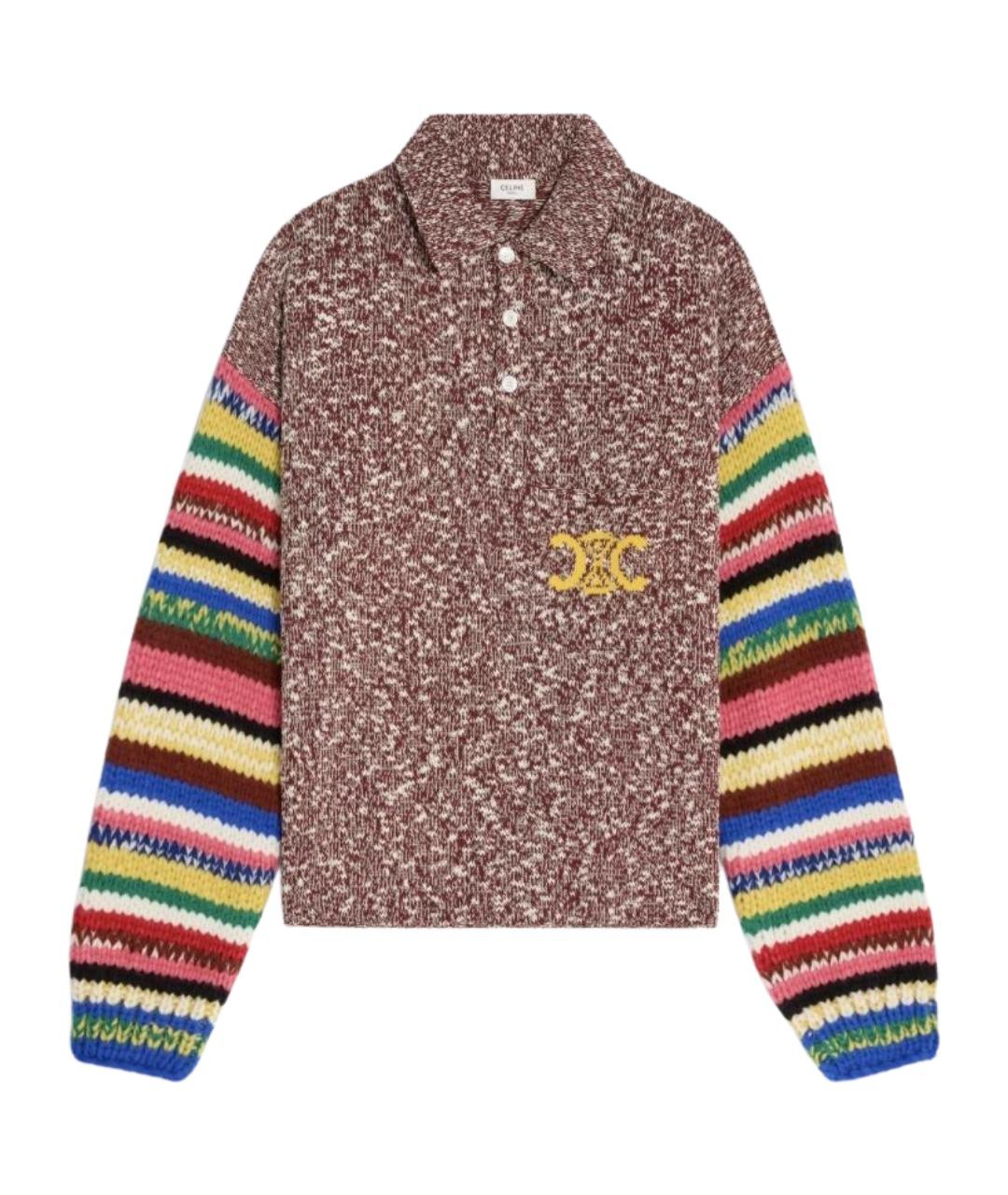CELINE Мульти хлопковый джемпер / свитер, фото 1