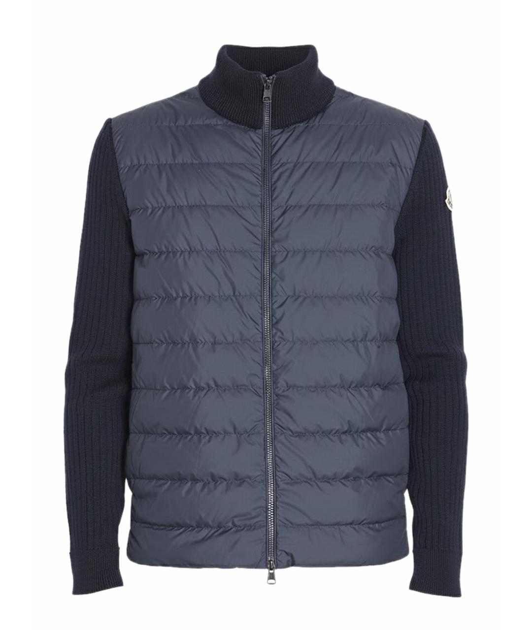 MONCLER Синяя шерстяная куртка, фото 1