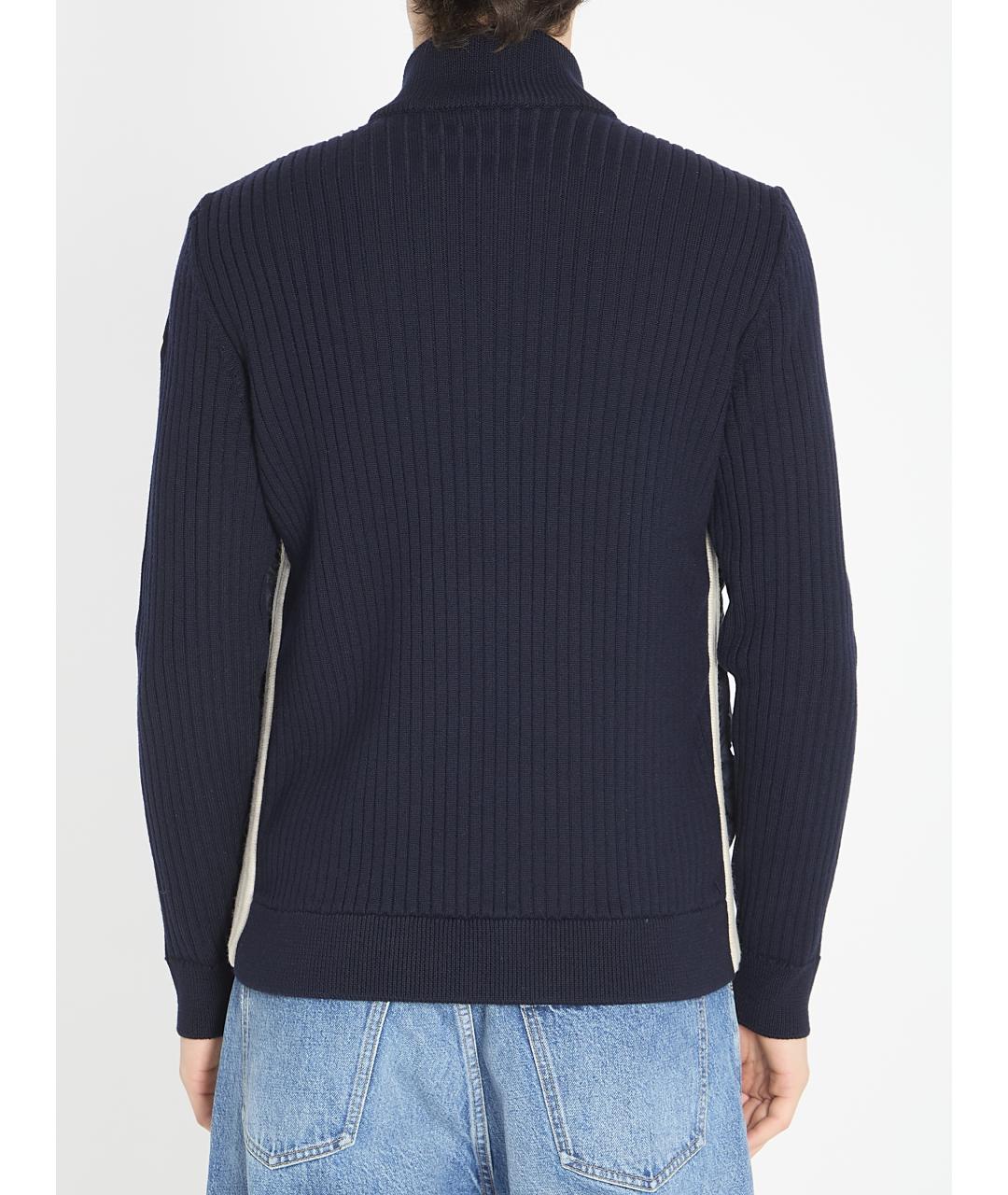 MONCLER Синяя шерстяная куртка, фото 4