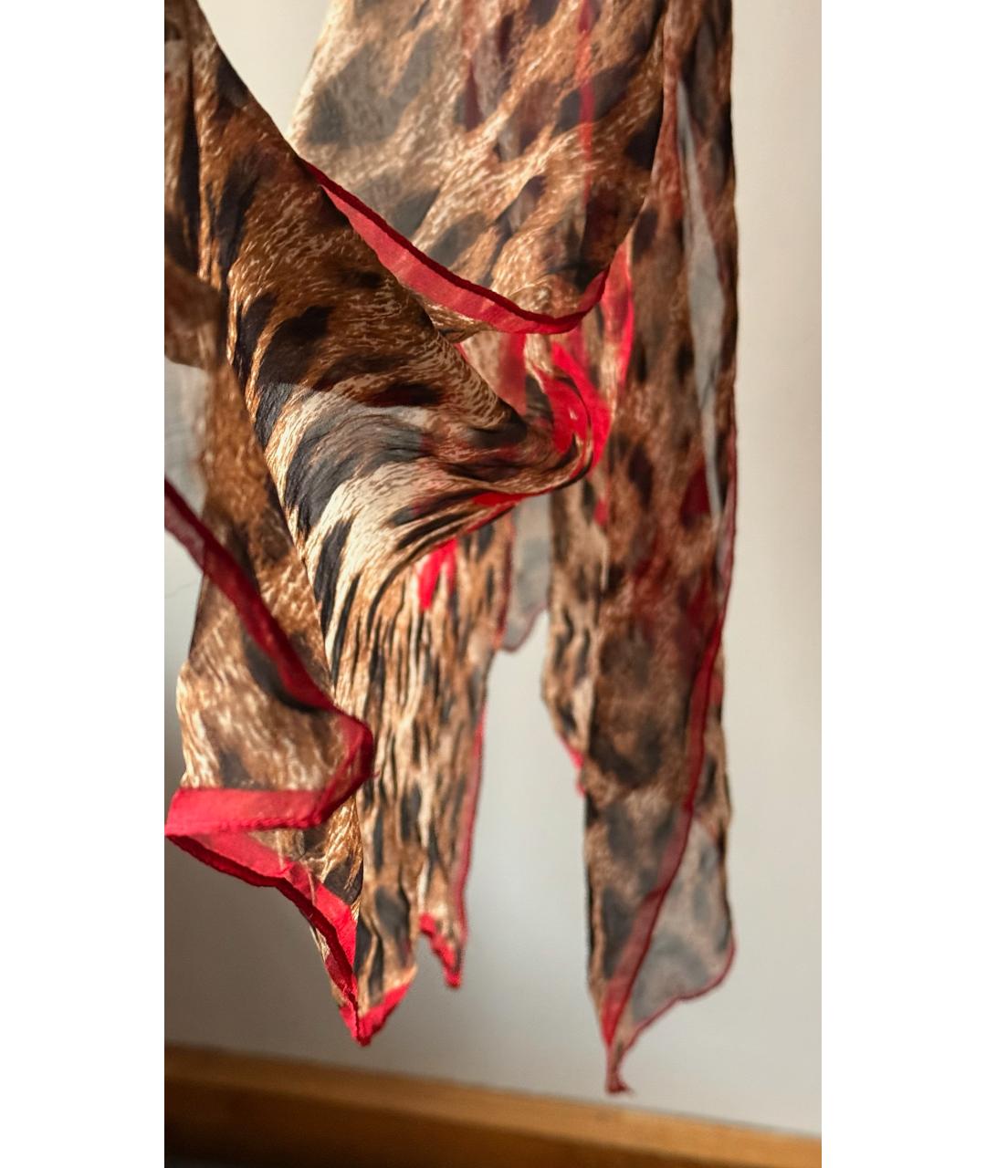 ROBERTO CAVALLI Мульти шелковый шарф, фото 5